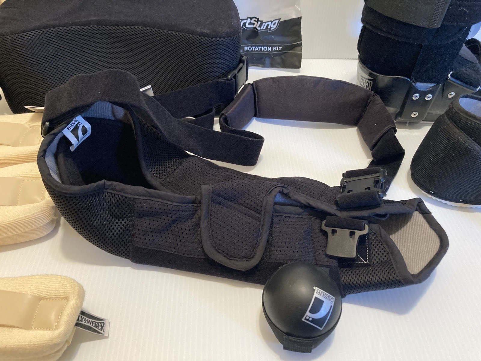 Lot of Hely & Weber Medical Boot Shoe Neck Collars Ossur SmartSling Arm Sling