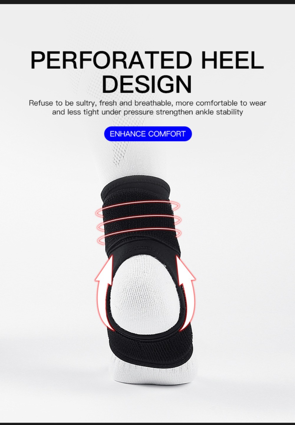 Strong Ankle Support Ankle Compression Sleeve Ankle Brace Strap Sprain Recovery