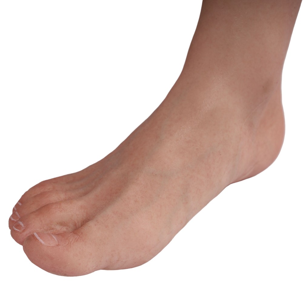 Silicone Prosthetic Leg Cover Foot Sleeve Realistic Lifelike Skin