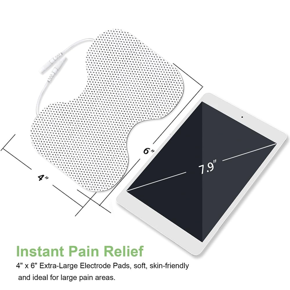 Tens Unit Electrode Pads for Shoulder Waist & Knee 4 * 6″ Large Butterfly TENS U