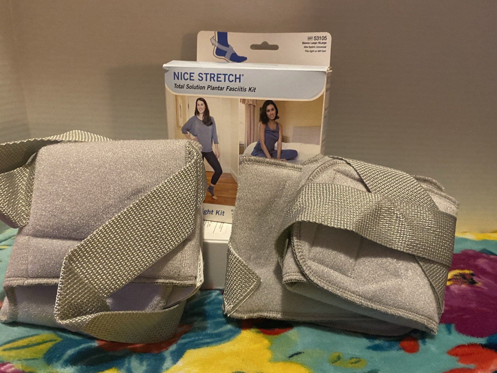 Nice Stretch Total Solution Plantar Fasciitis Kit, Provides 24hr Support, L – XL