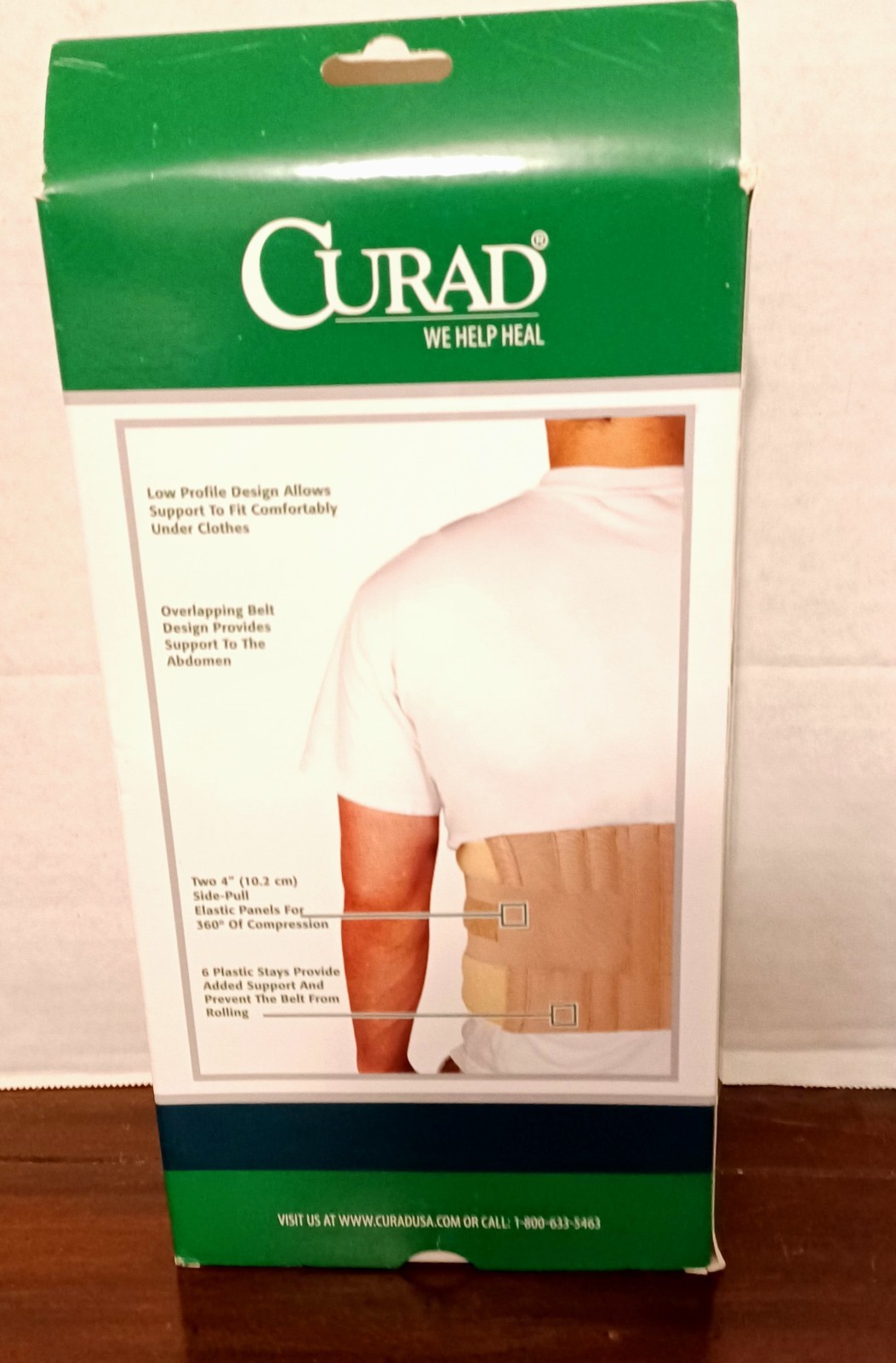 Curad Back Support Universal and Back Support Belt Waist Trainer