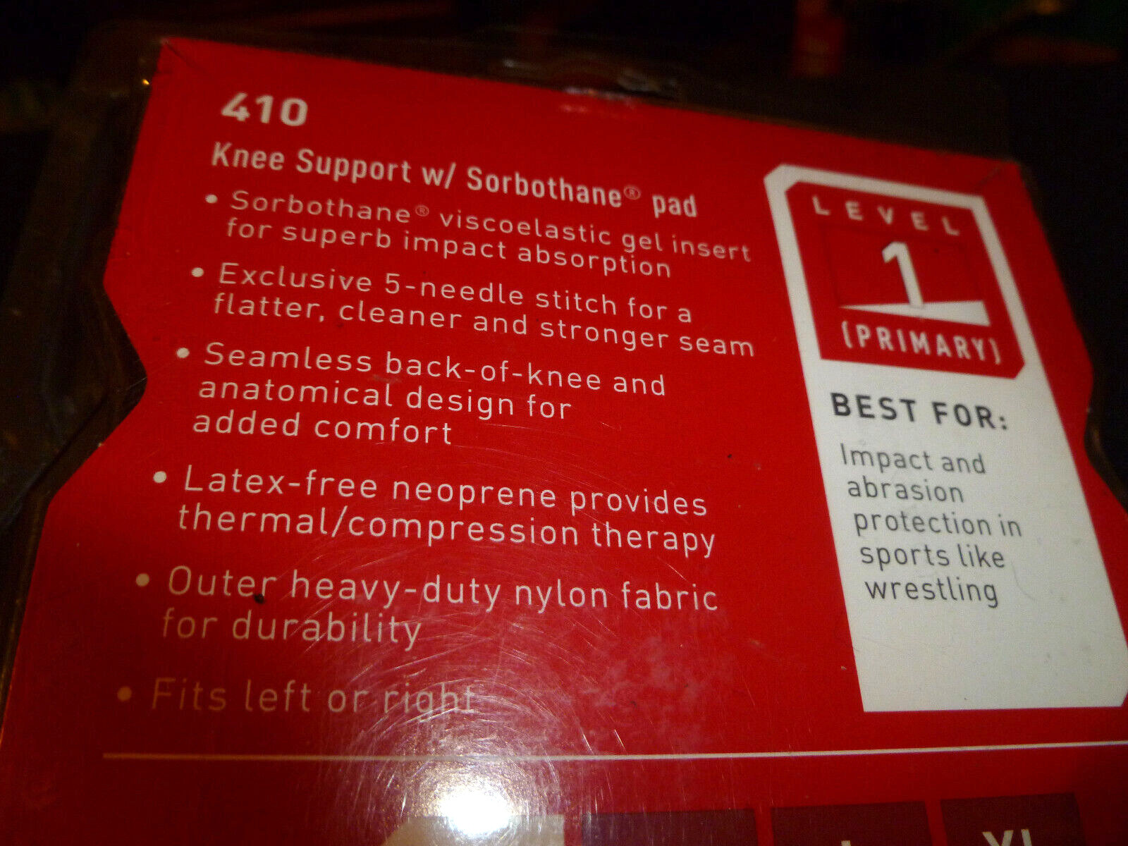 McDAVID Knee Support w/ Sorbothane Pad Small (12-14″) Level 1 Protection/Support