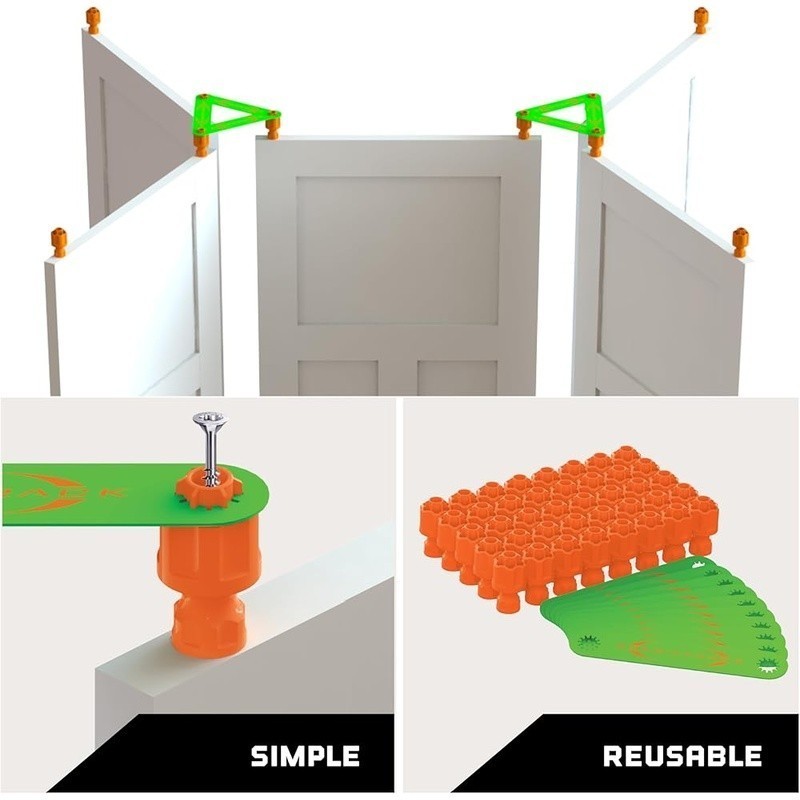 Door Painting Brace System Adjustable Easy Setup Vertical Horizontal Support New