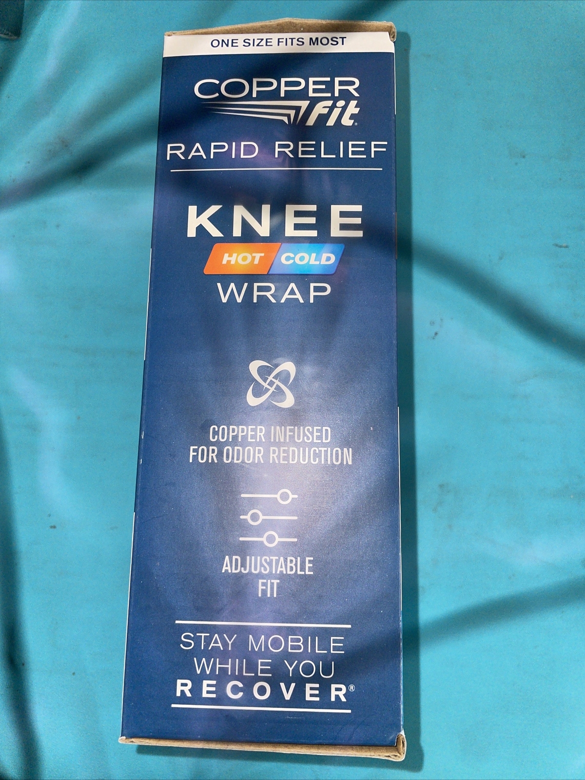 Copper Fit Rapid Relief, , Knee Wrap with Hot/Cold Gel One Size Fits Most