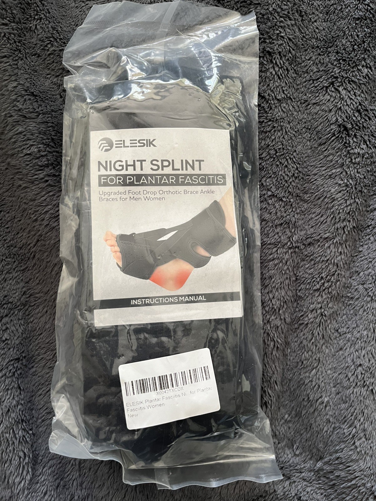 ELESIK Plantar Fasciitis Night Splint, Foot Drop, Achilles Tendonitis, Men/Women