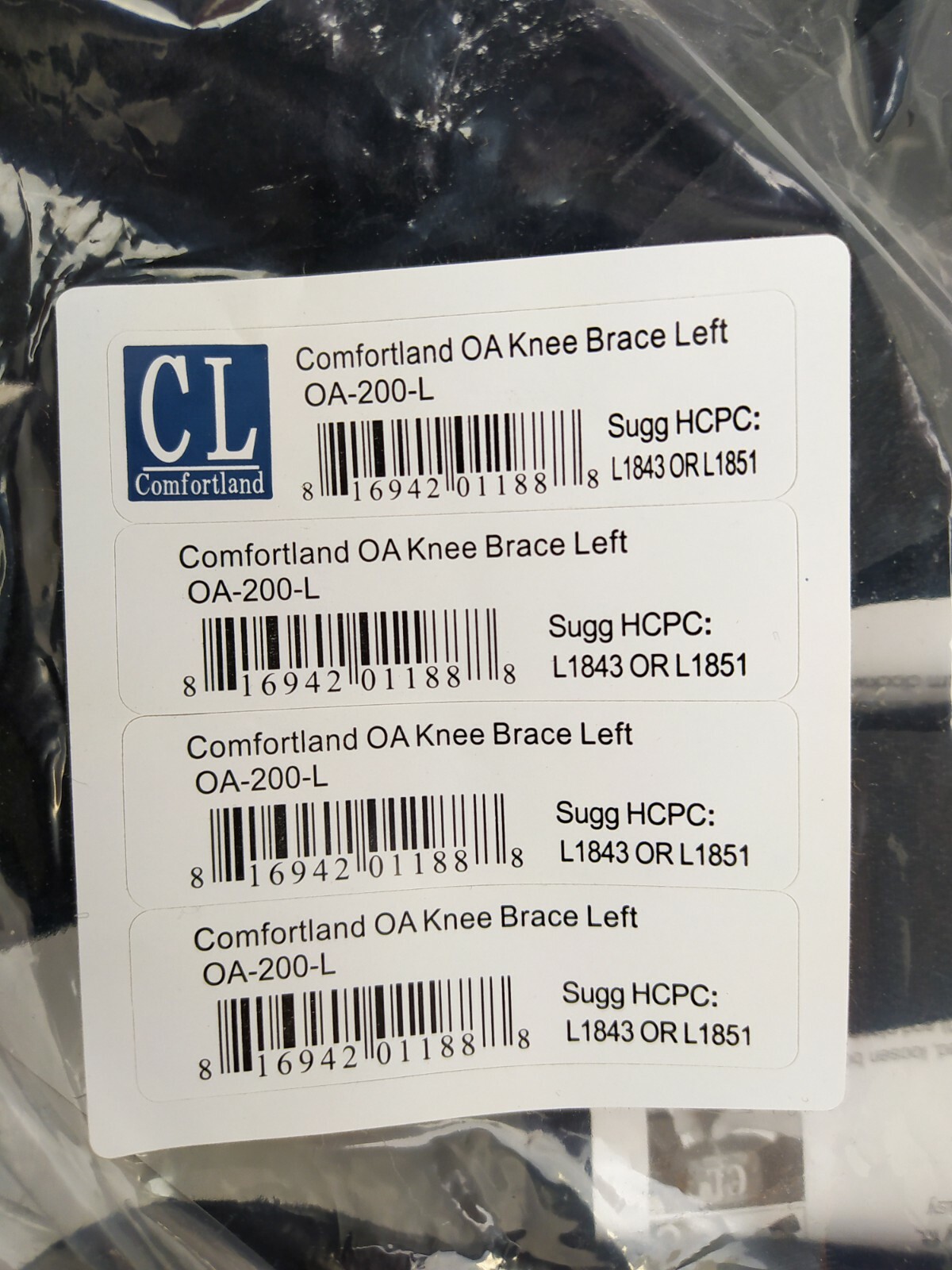 Comfortland OA-200-L and R Knee Brace Ck-007 Sleeves And Tool Kit BRAND NEW