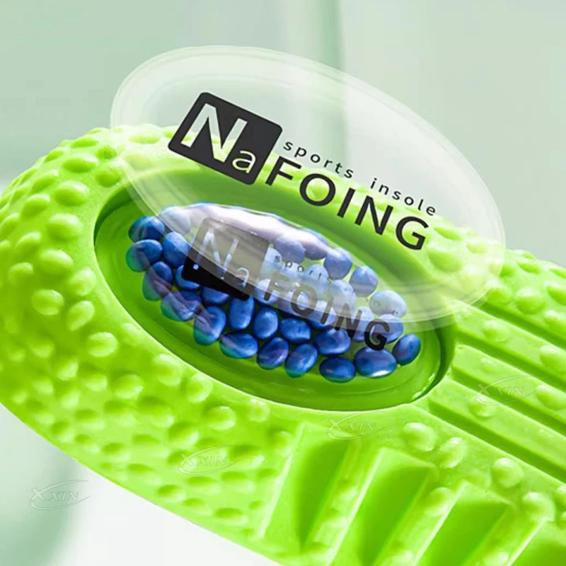 Sports Air Cushion High Elastic Running Insoles PU Shock-absorbing Soft Breathab