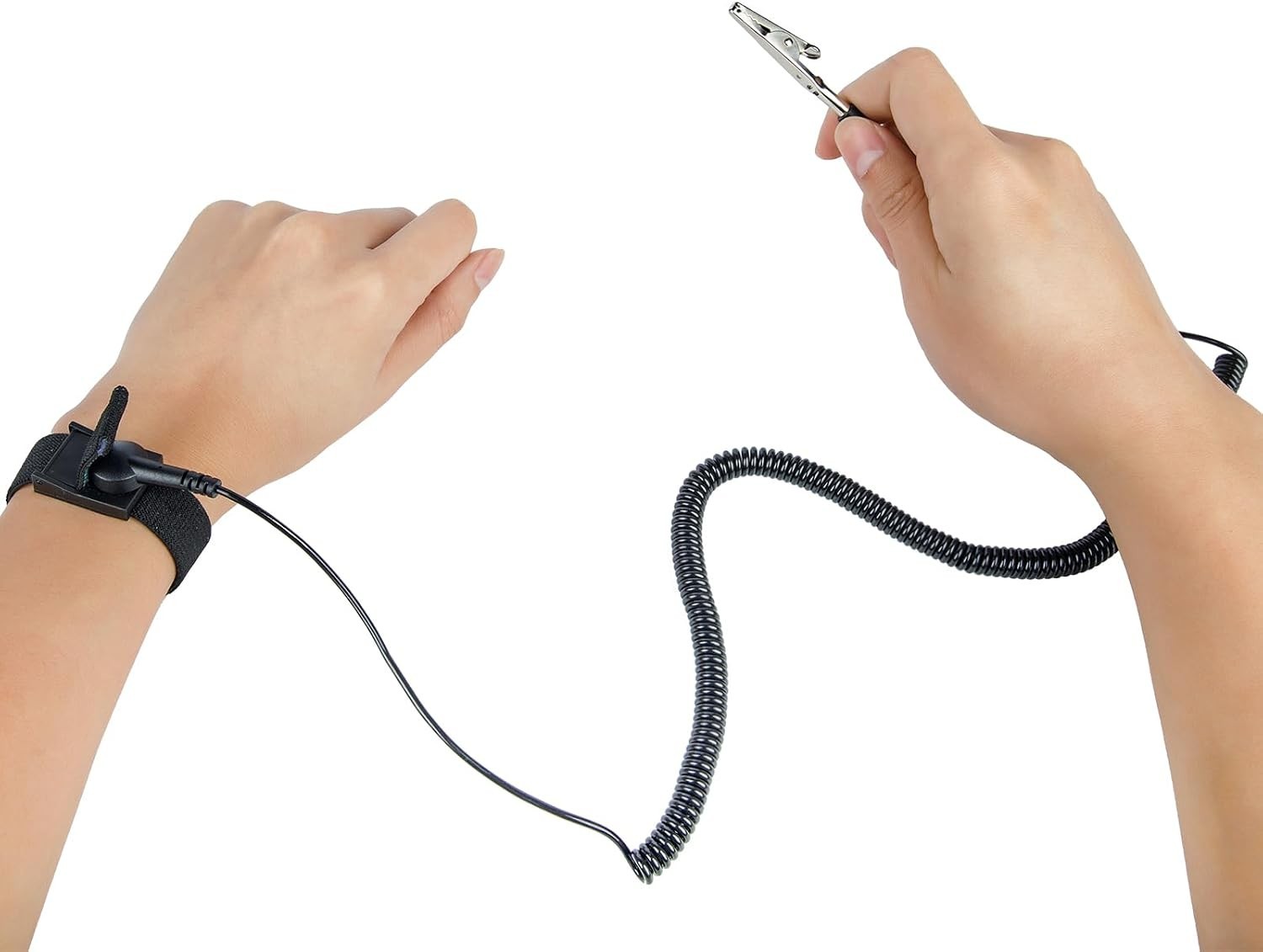 Adjustable Anti Static Wrist Straps 2-Pack for ESD Protection – XL Fit Available