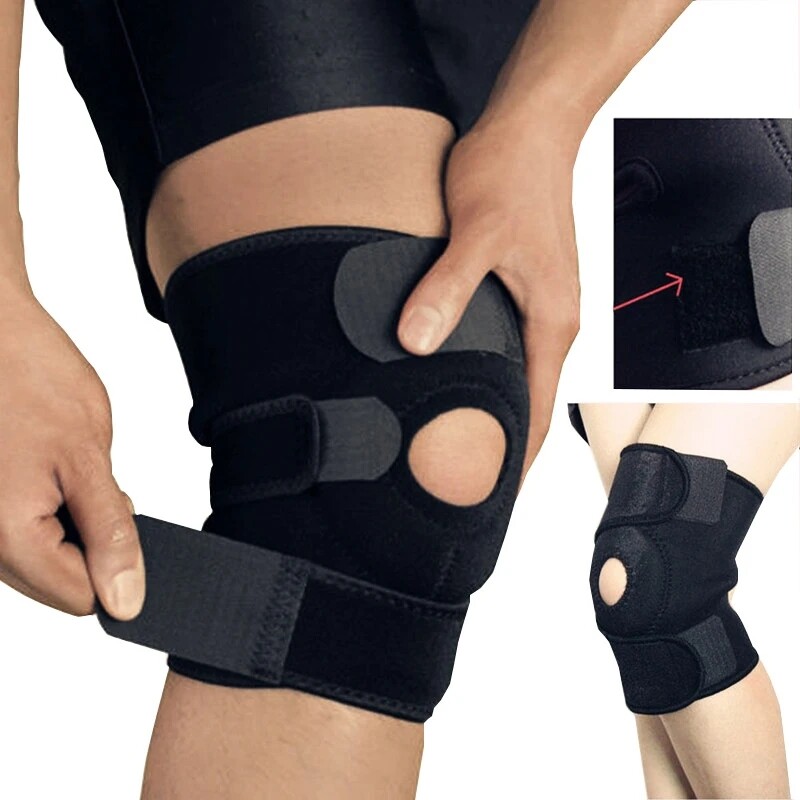 2PCS Orthopedic Brace Support Joint Pain Relif Protector Adjustable Kneepad US