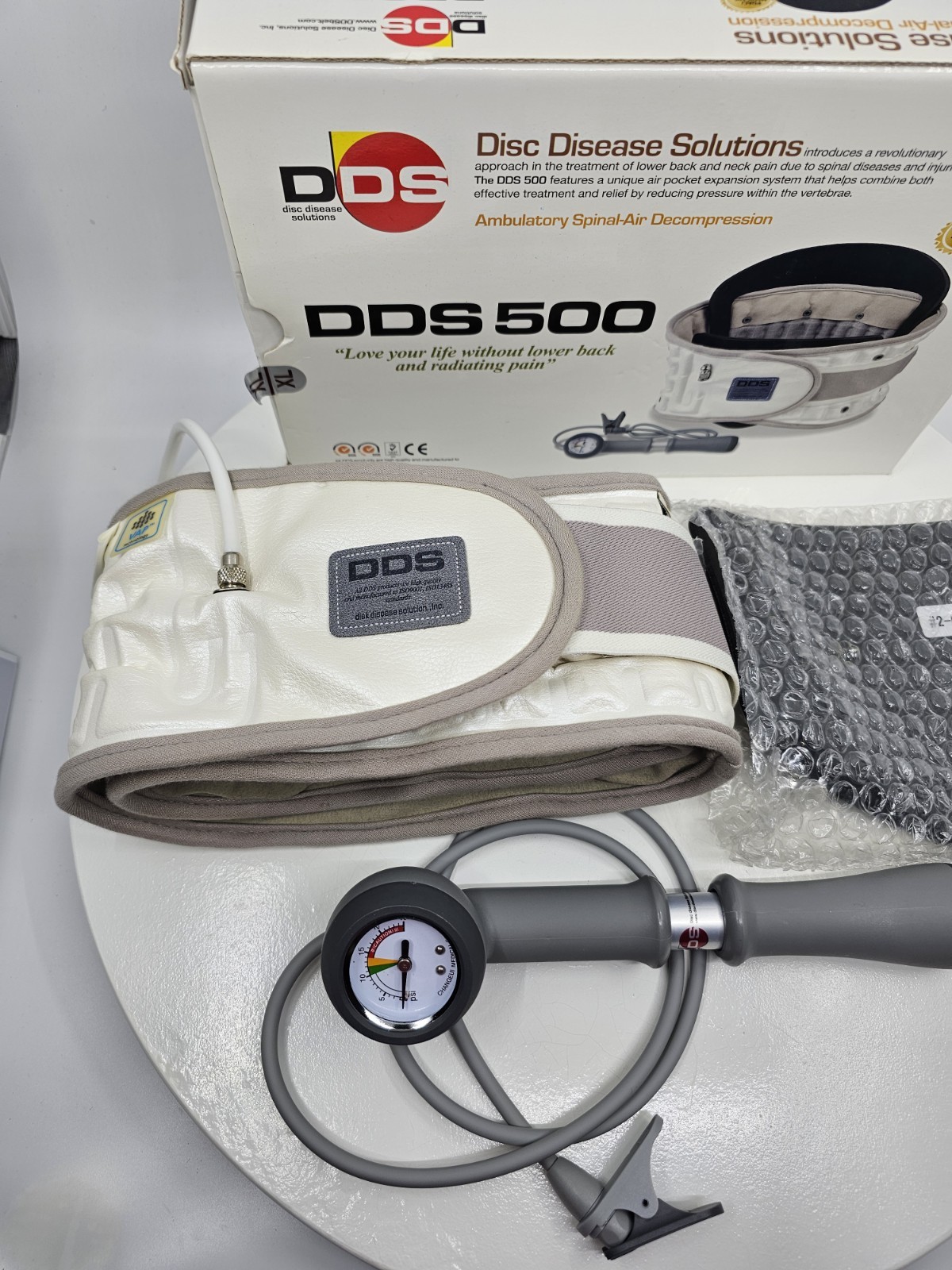 DDS 500 Disc Disease Solutions Back Belt Size XL Spinal Air Decompression 📦