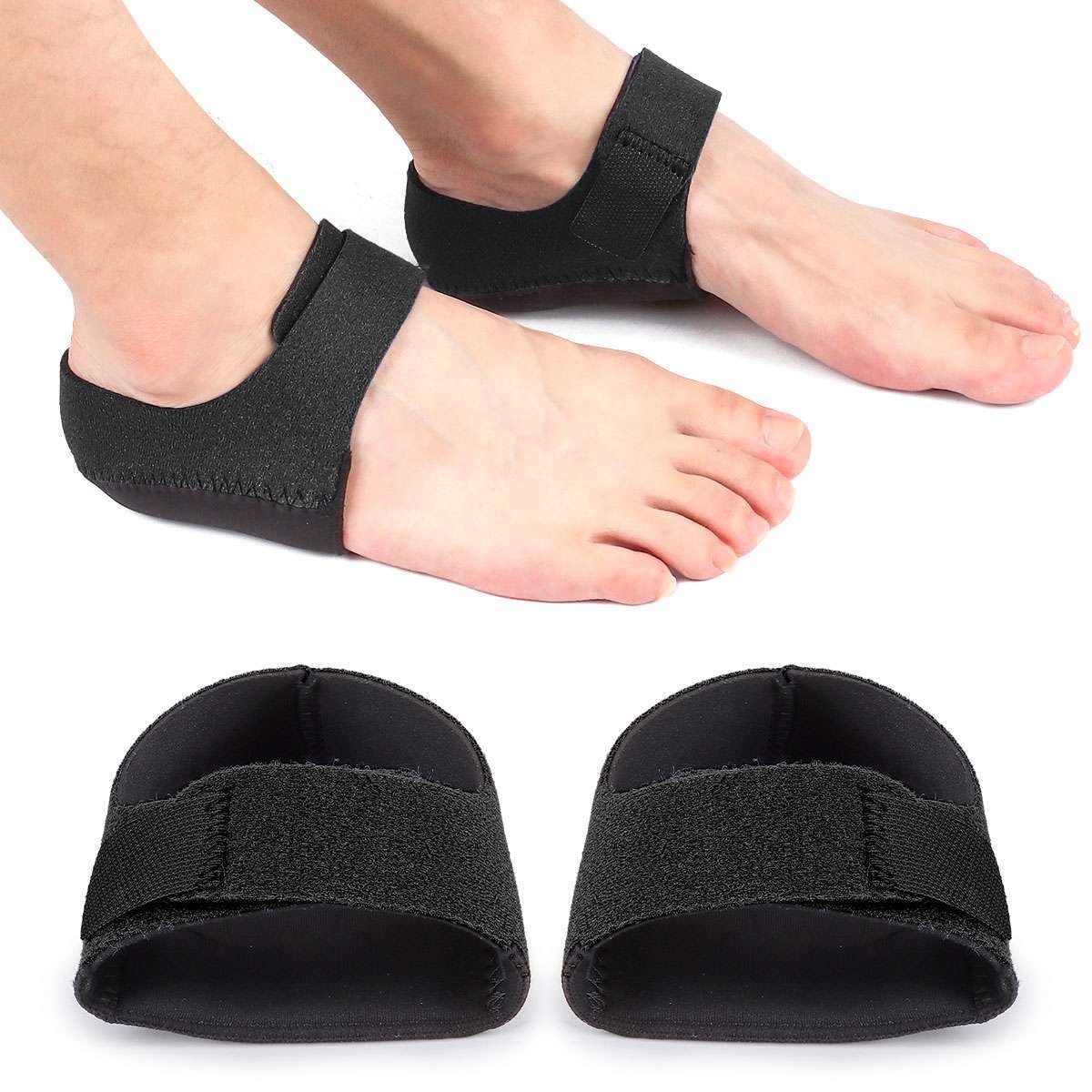 2PCS Plantar Fasciitis Heel Protectors Cups Sleeves Pads Support For Heel Pain