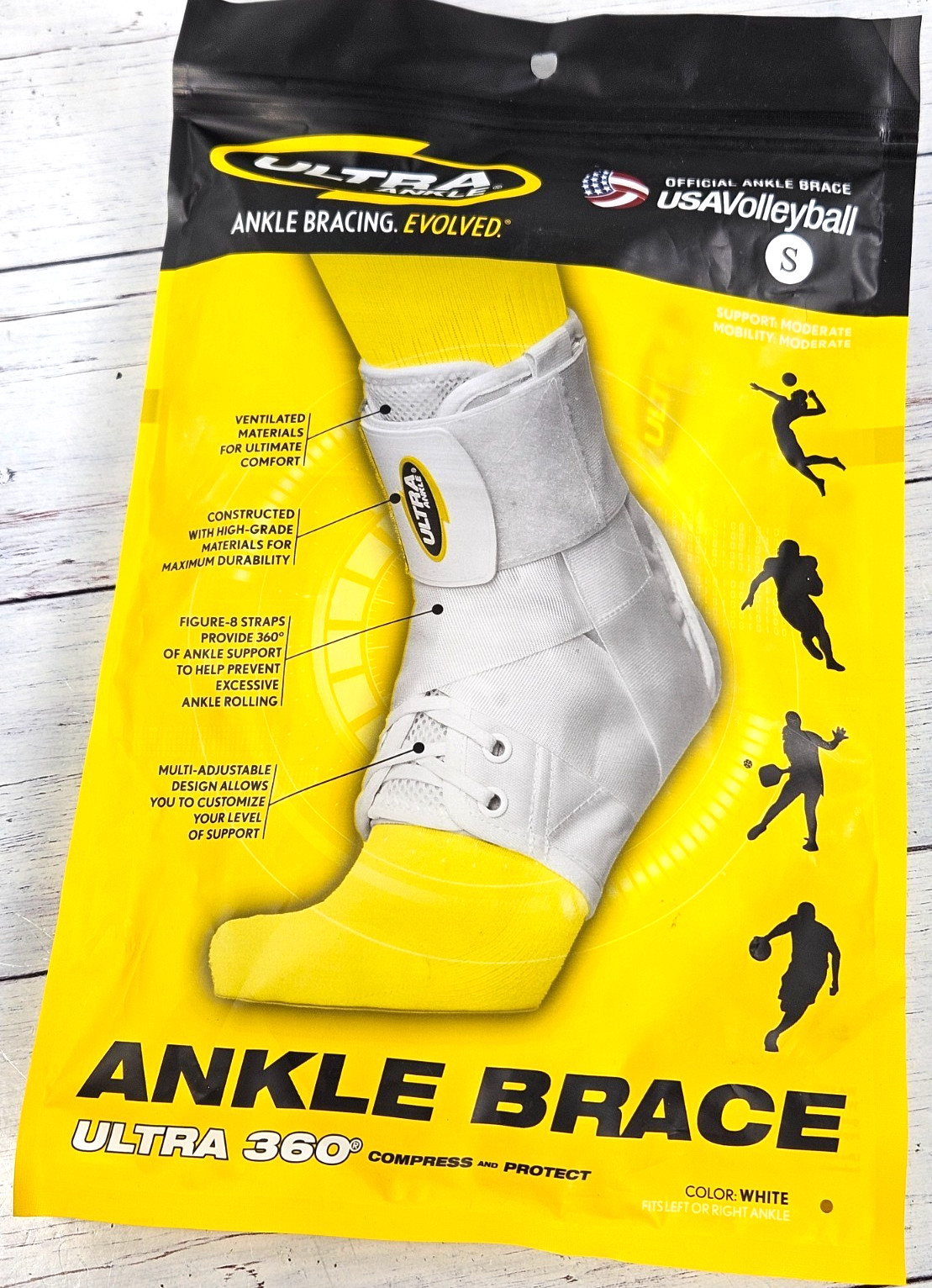 ULTRA ANKLE Ultra 360 ANKLE BRACE, Small, White