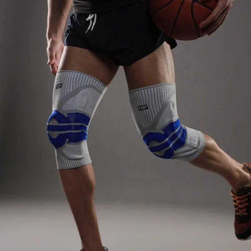 Pro Knee Compression Sleeve Braces with Side Stabilizers Patella Gel Pad for Gym
