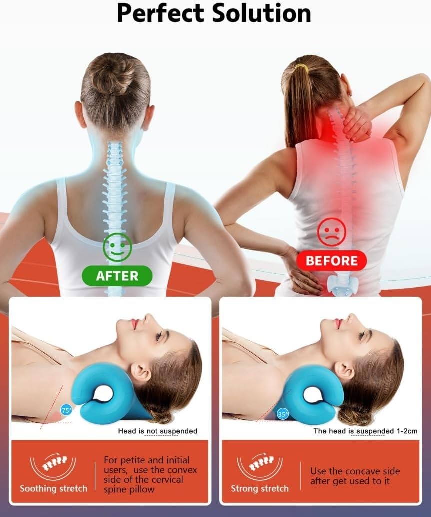 Neck and Shoulder Relaxer, Cervical Traction Device for Pain Relief