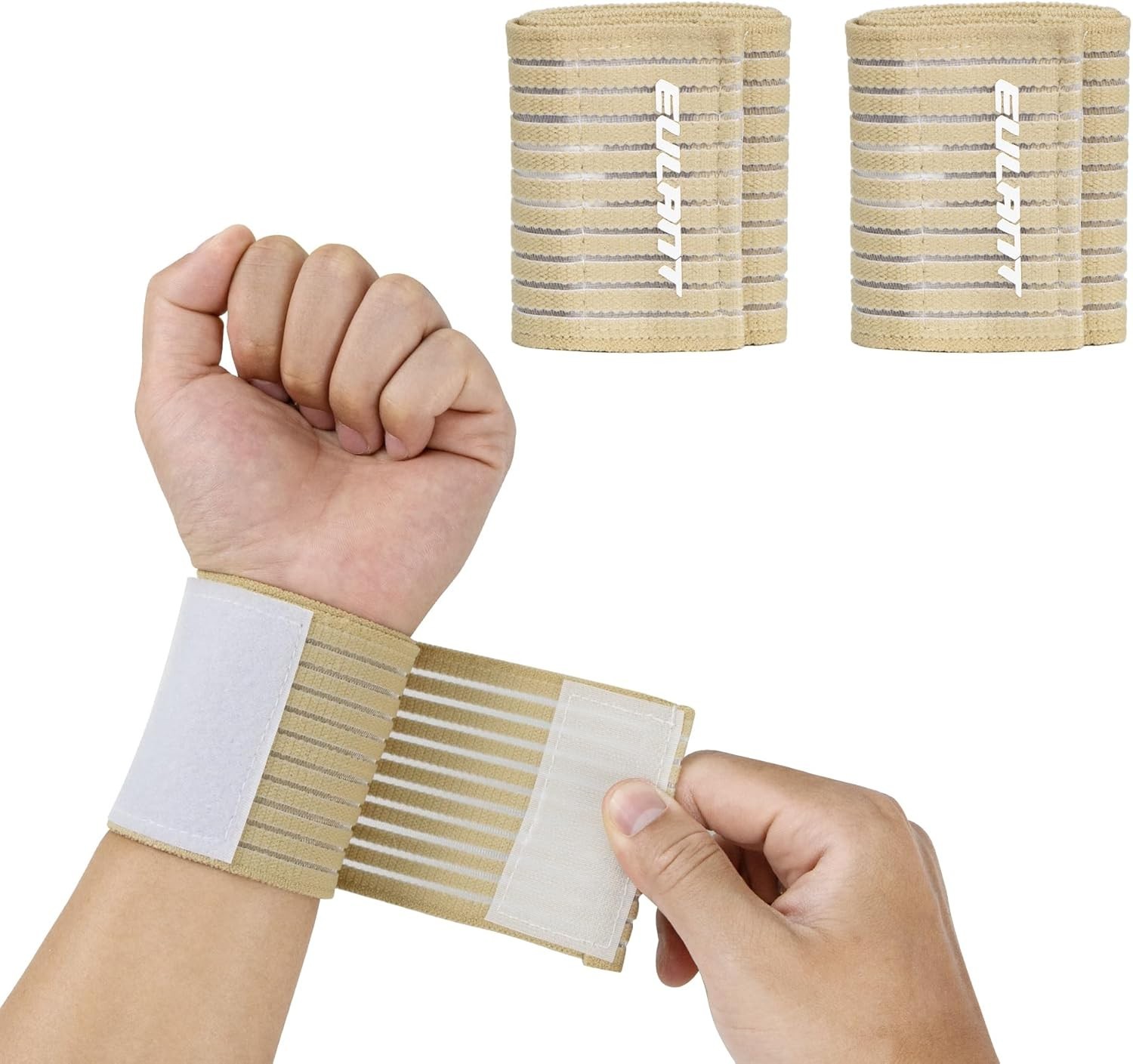 Breathable Wrist Wraps 2-Pair Set – Perfect for Tennis, Weightlifting & Fitness