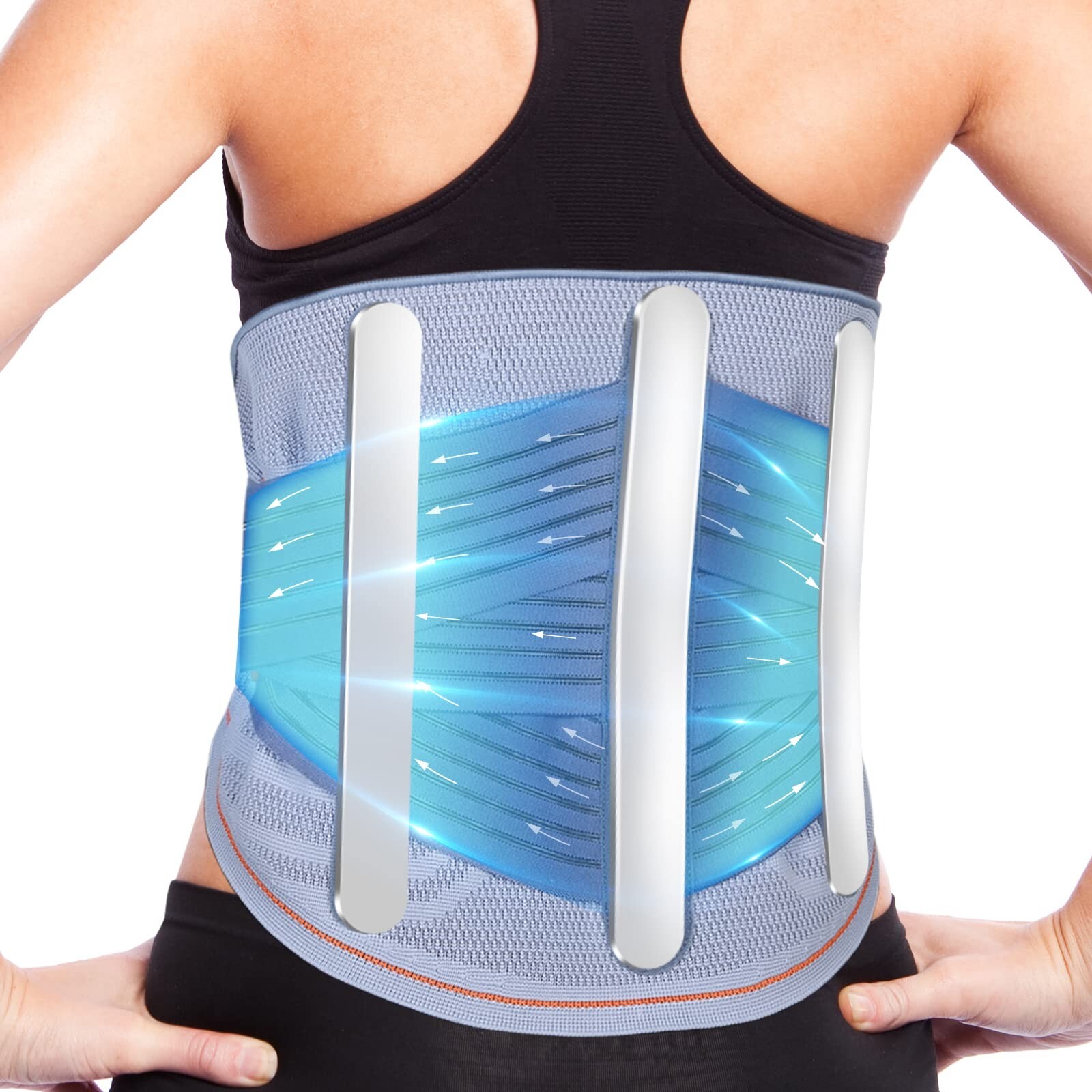 Back Brace for Men Women Lower Back Pain Relief, VTG SUPPORT Back Support Belt w