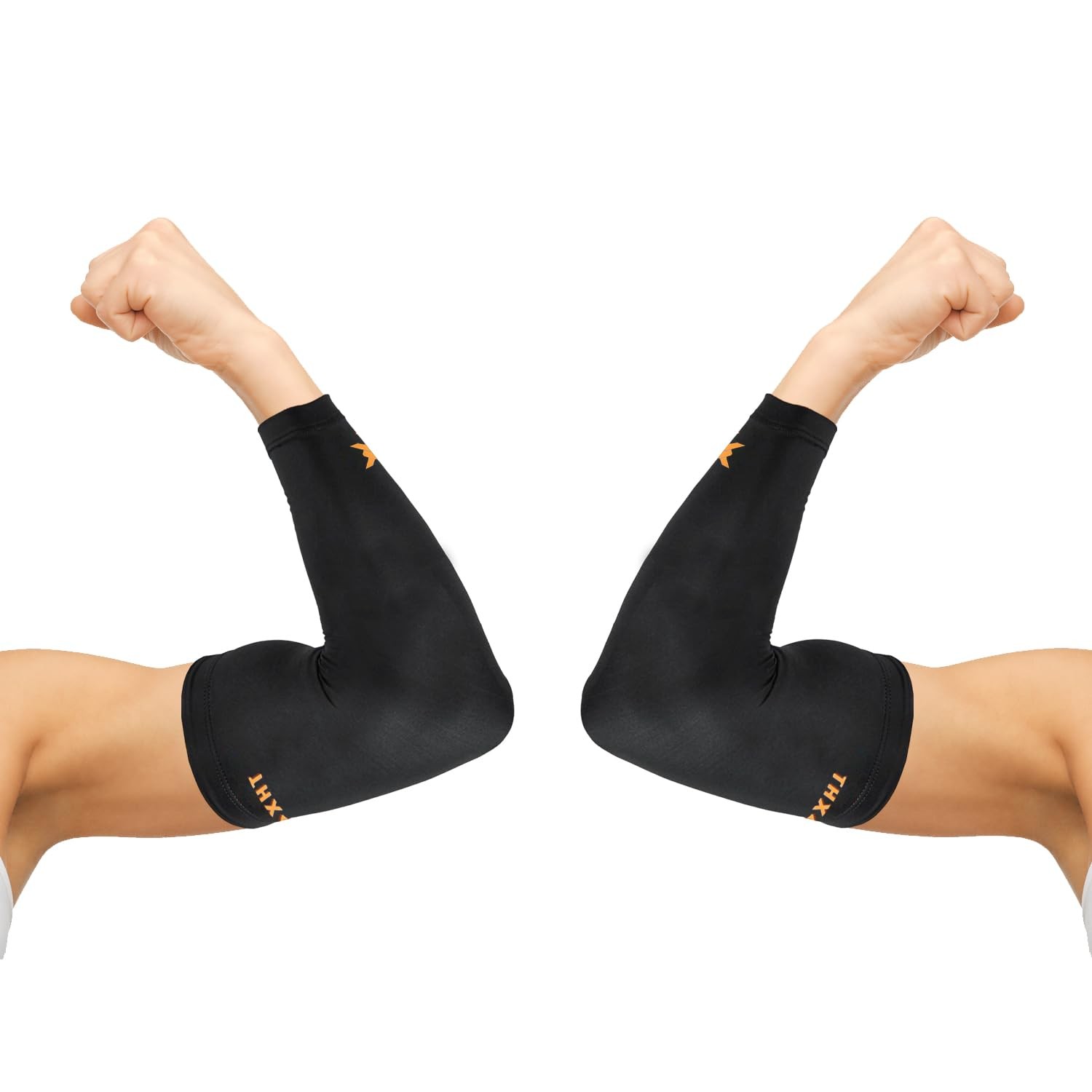 THX4COPPER Elbow Compression Sleeve(2 X-Large (Pack of 2), black