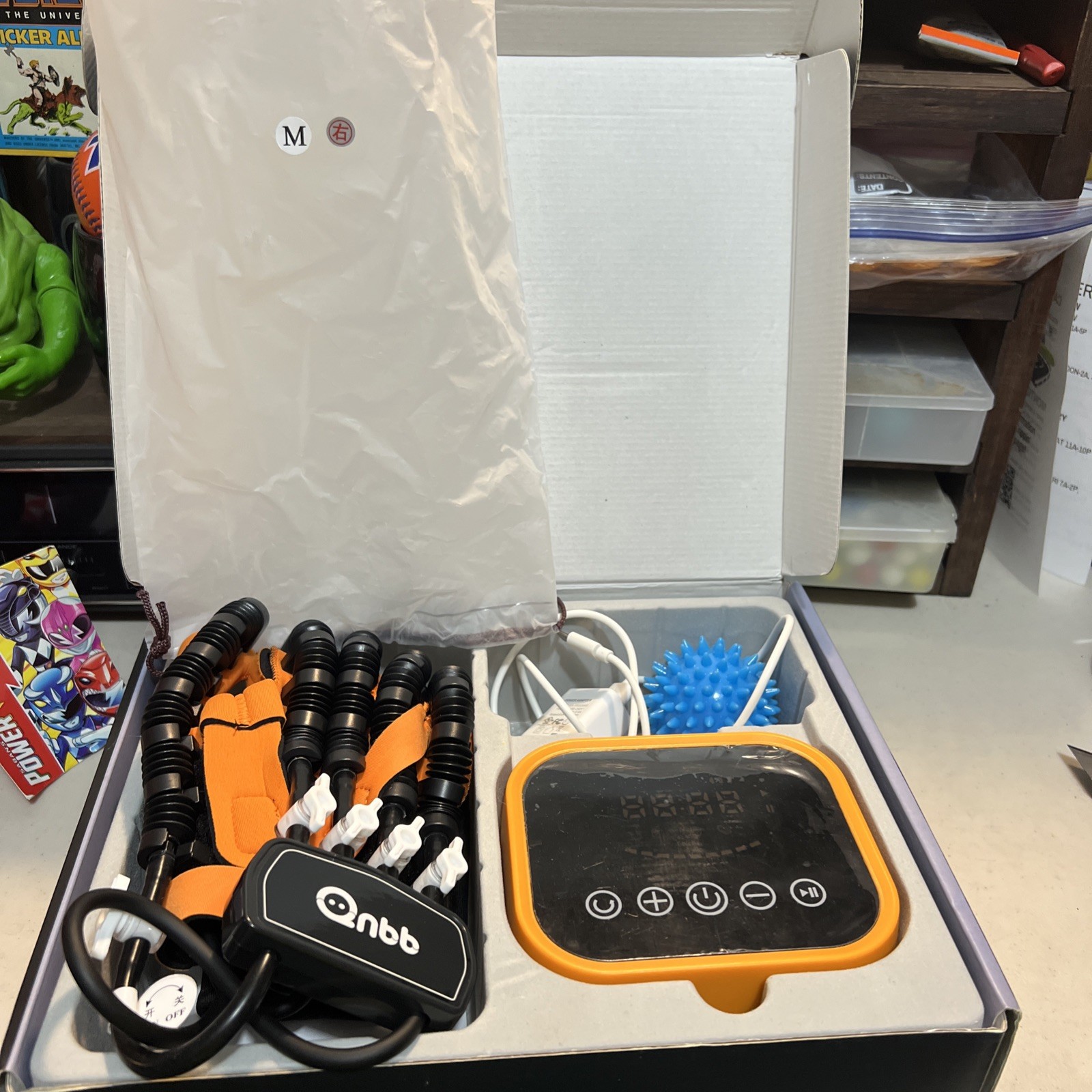 Hand Function Stroke Rehabilitation Robot Gloves Training Device (right Hand S)