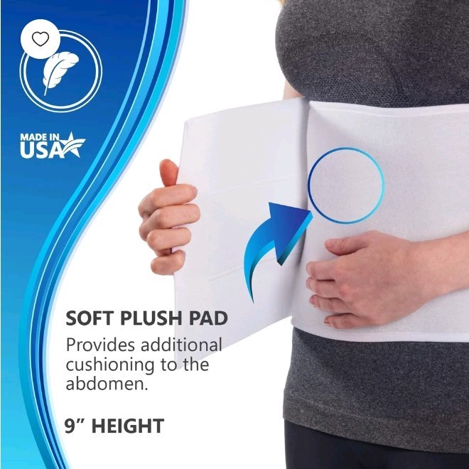 NYOrtho Abdominal Binder 45-60 In Waist 9 In 3-Panel Post Surgery Support