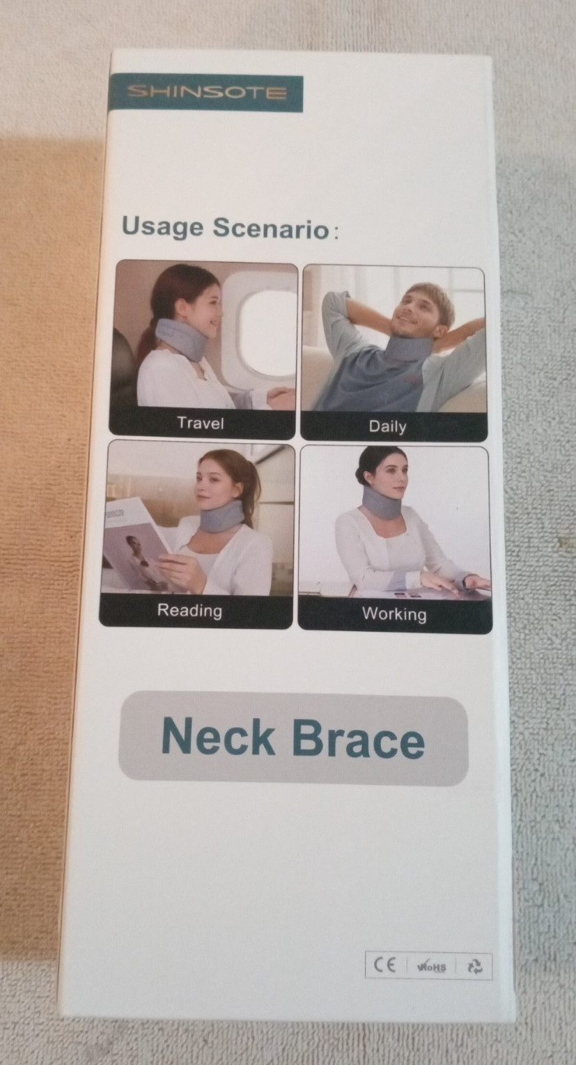 Shinsote NECK BRACE cervical soft padded collar size Large NIB