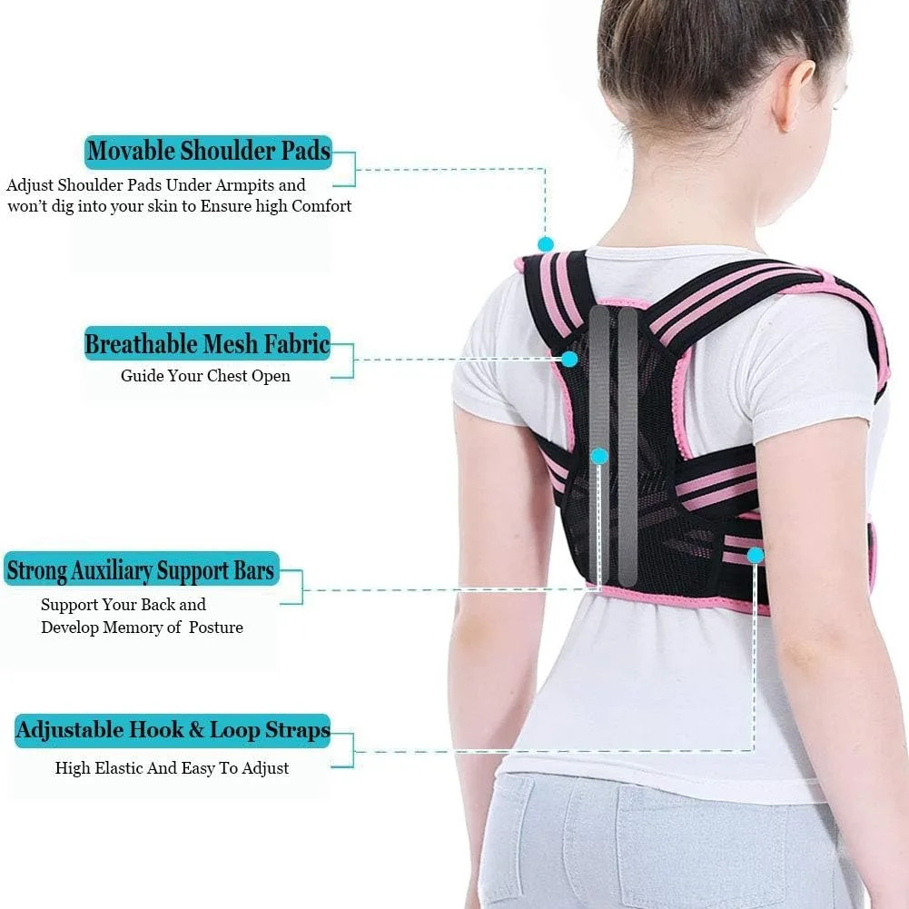 Posture Corrector For Kids – Back Brace Posture Corrector, Spine Corrector – Adj