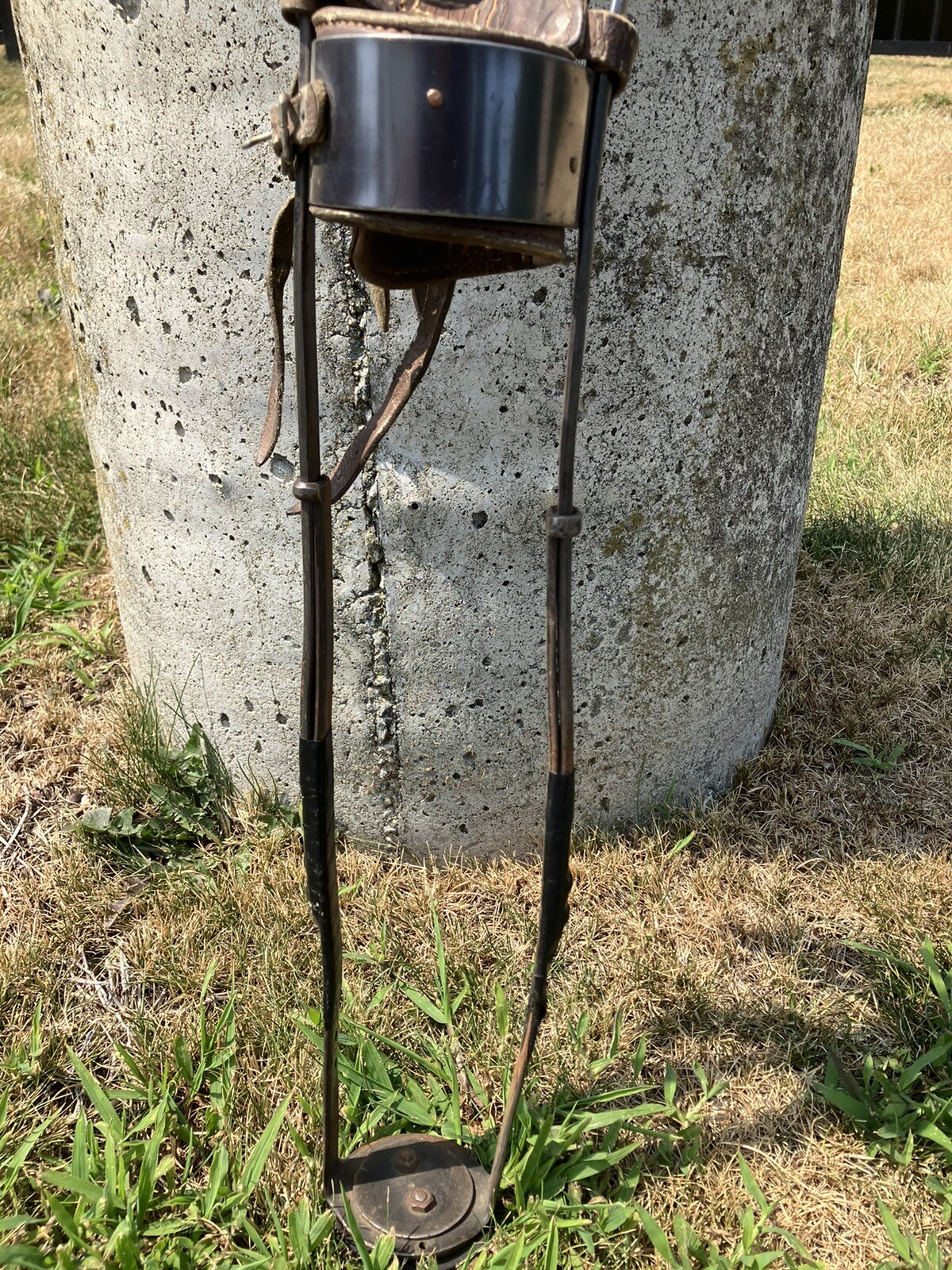Antique Knee ankle foot orthosis KAFO prosthetic Leg