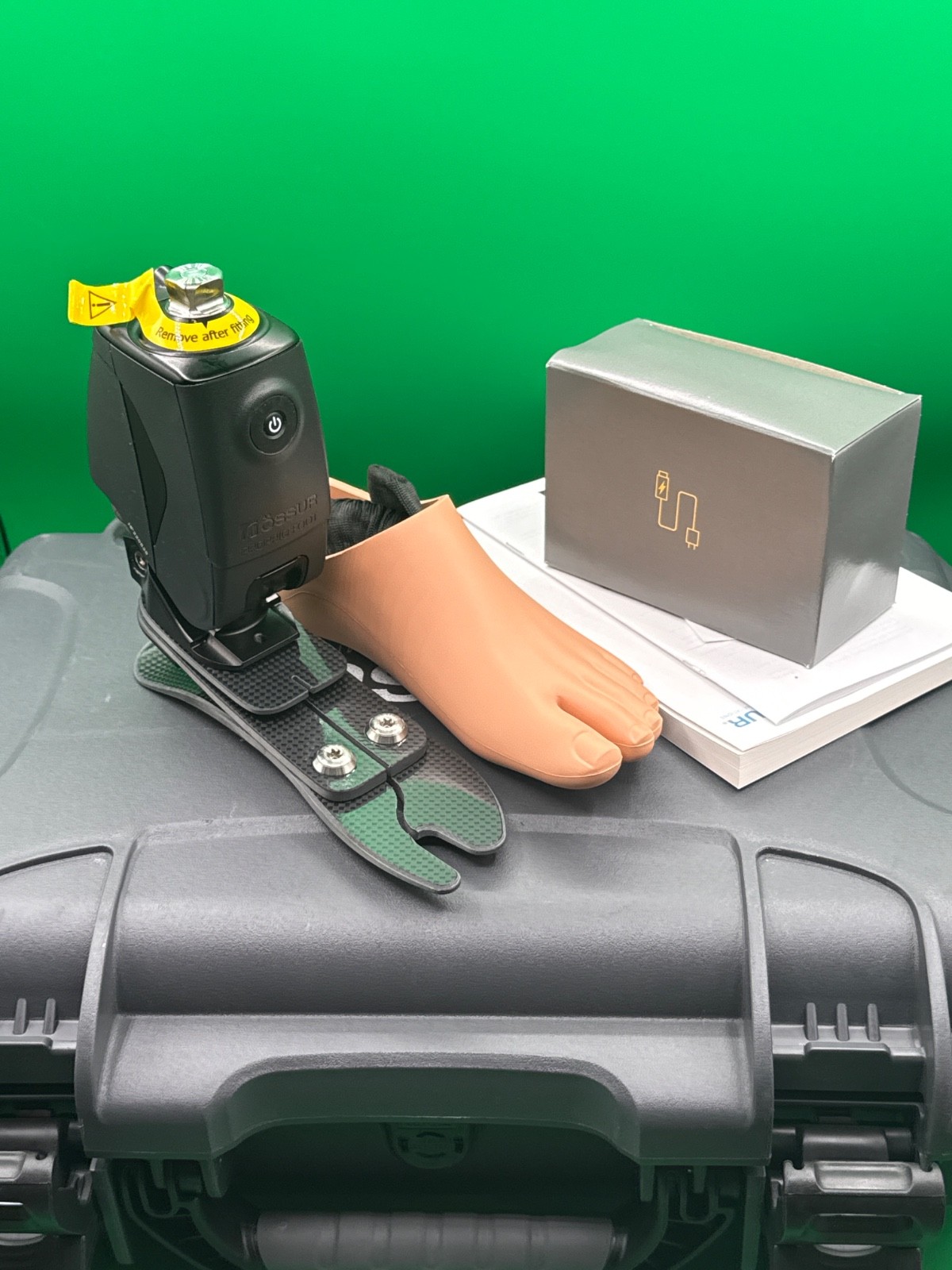 Ossur proprio micro processor prosthetic foot. Left. Size 22. Category 1