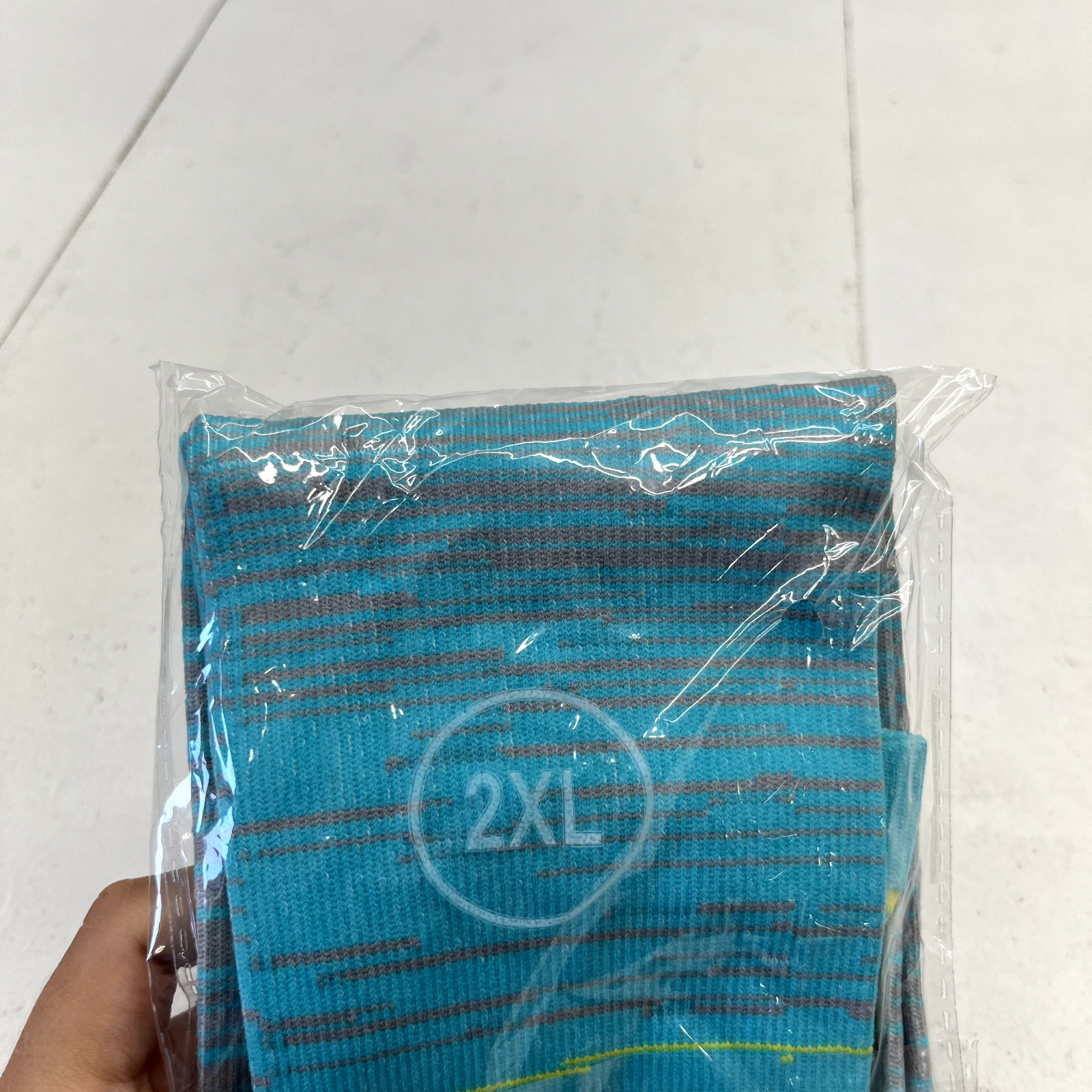 Blue & Green Calf/Leg Compression Sleeves Unisex Adult Size 2XL