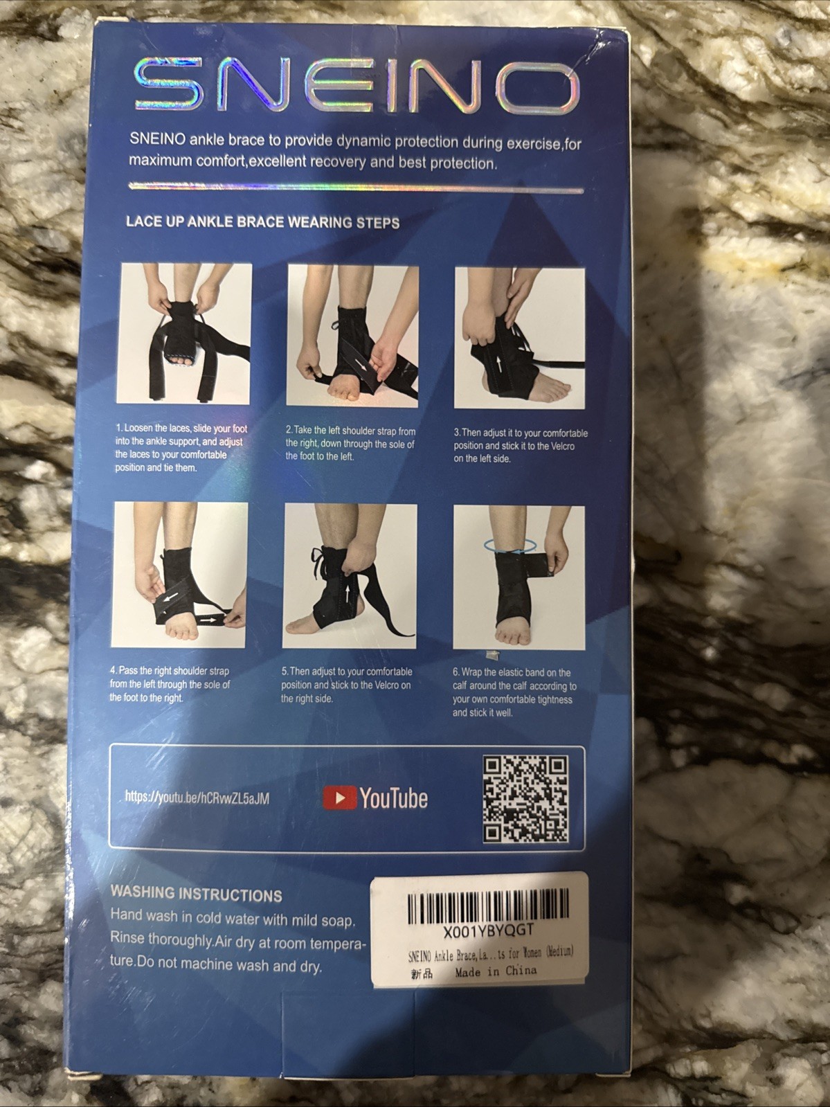 Lace Up Ankle Brace for Women – Ankle Support Brace Sz Med