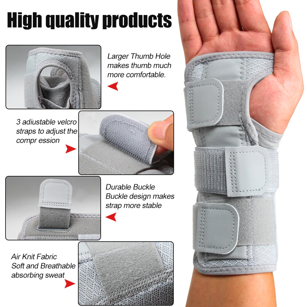 Hand Wrist Brace Support Sprain Splint Carpal Tunnel Sprain Arthritis Right&Left
