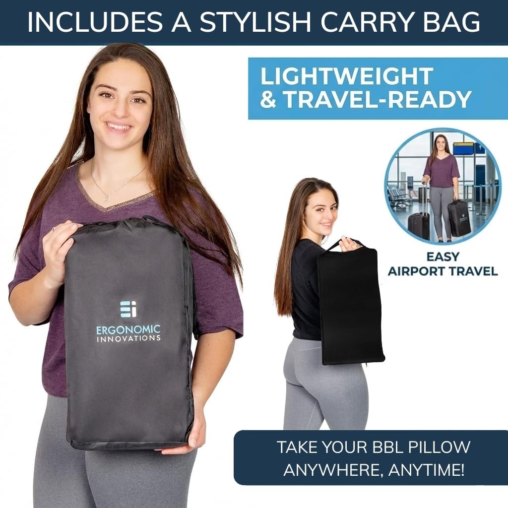 BBL Surgery Pillow for Post-Op Recovery – Ergonomic Butt Cushion for Pain Relief