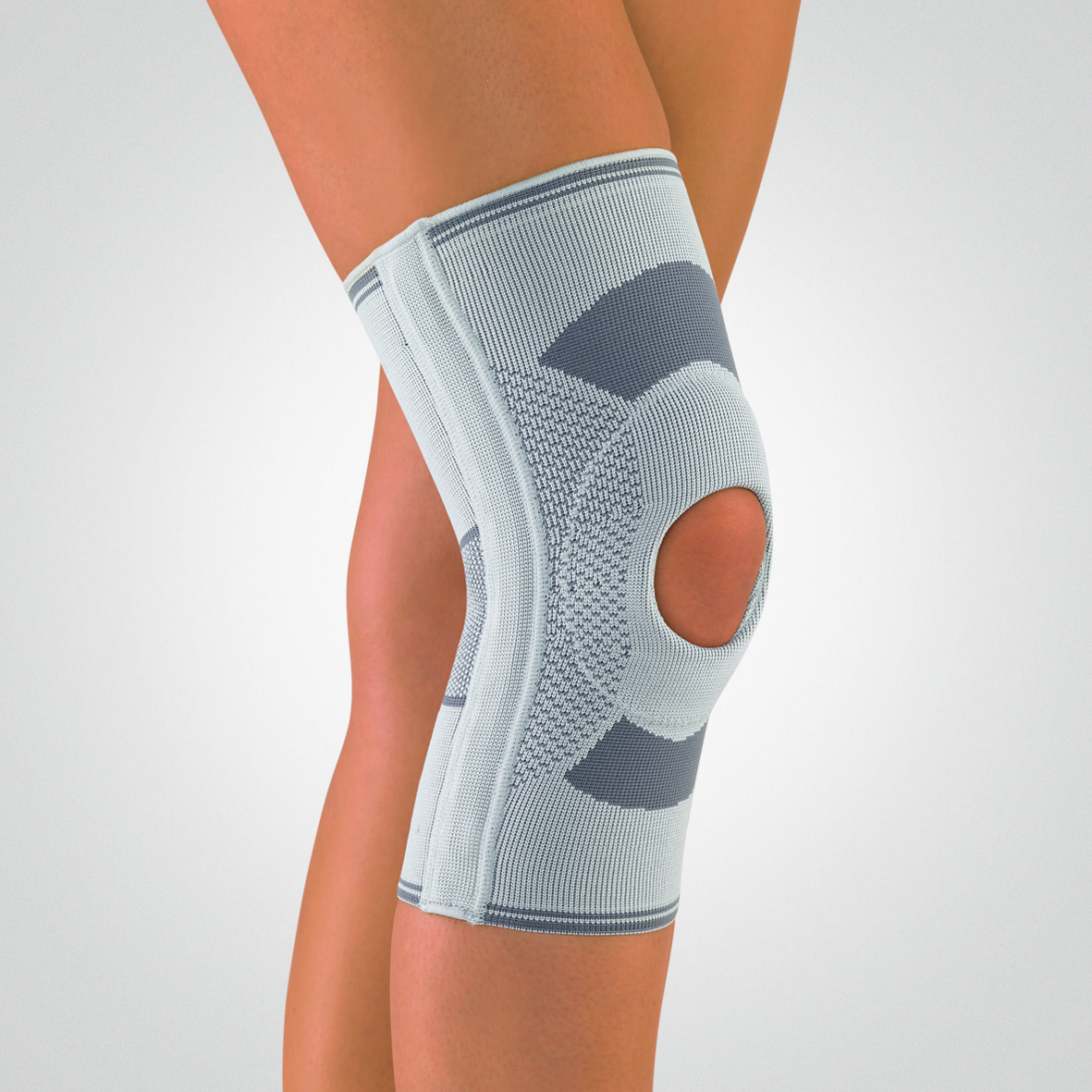 Bort Knee Brace with Open Patella, Silicone Ring Knee Bandage, 114150 Germany