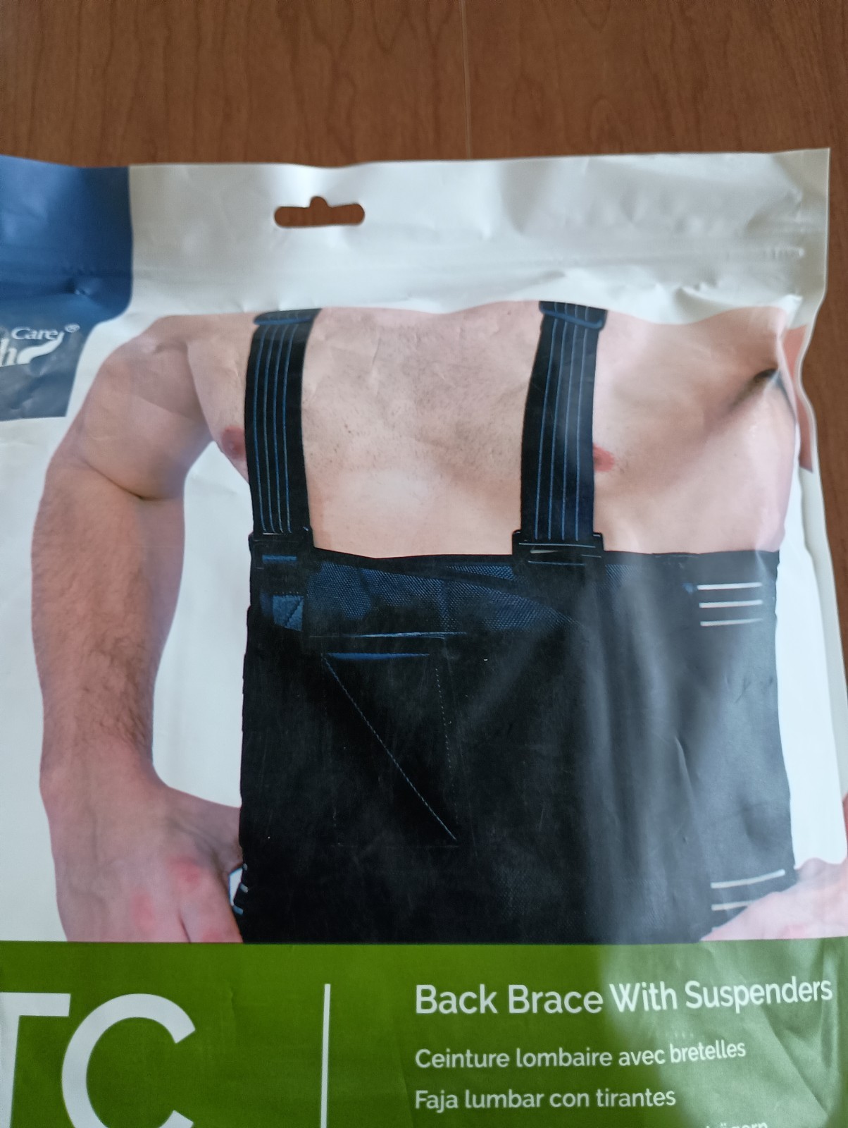 Neotech Care NTC Y001 Adjustable Back Brace With Suspenders Gray Size XXL