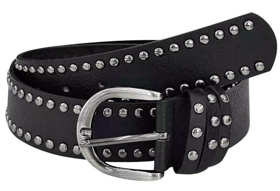 Western-Cowboy-Leather-Belts for Fit for waistline 27 – 39 inches Black-115
