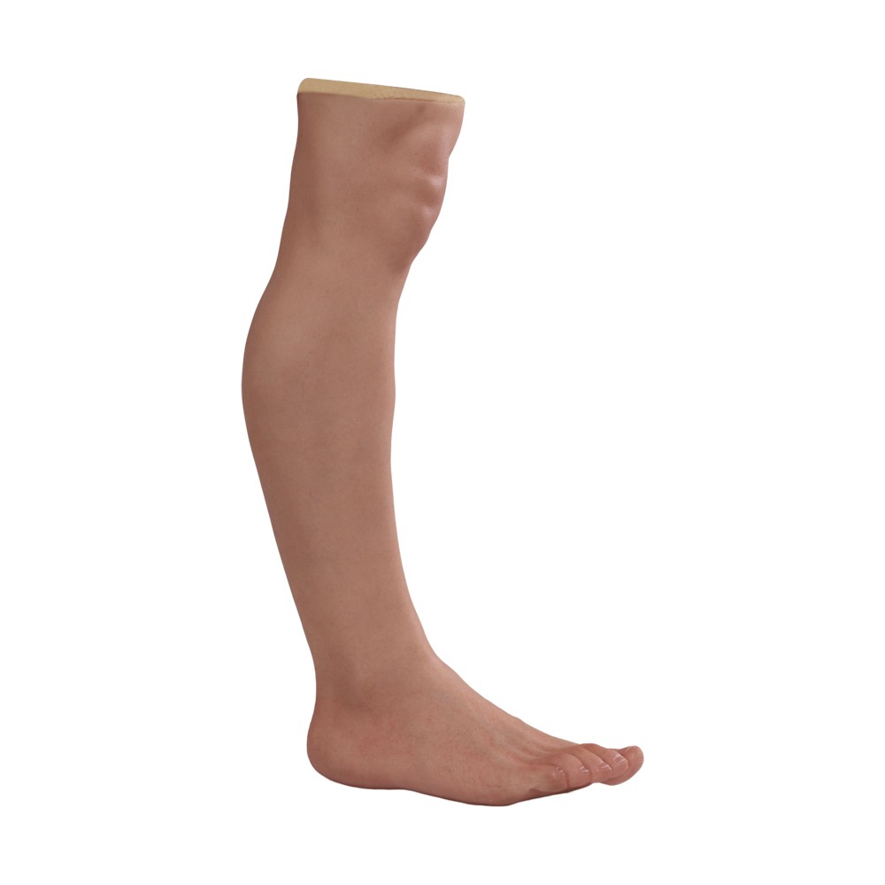 Silicone Prosthetic Leg Cover Foot Sleeve Realistic Lifelike Skin