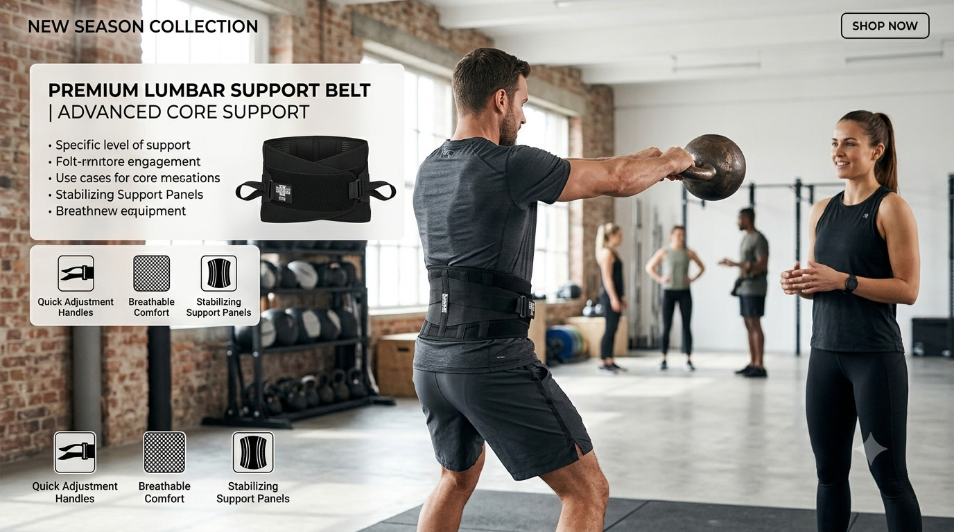Industrial Back Support, Lower Back Brace Without Suspenders