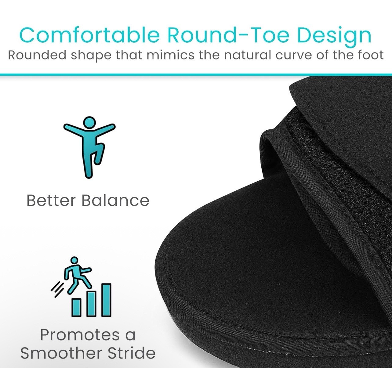 Vive Open Toe Square Toe Post Op Shoe Fracture Medical Shoe Unisex Size Medium