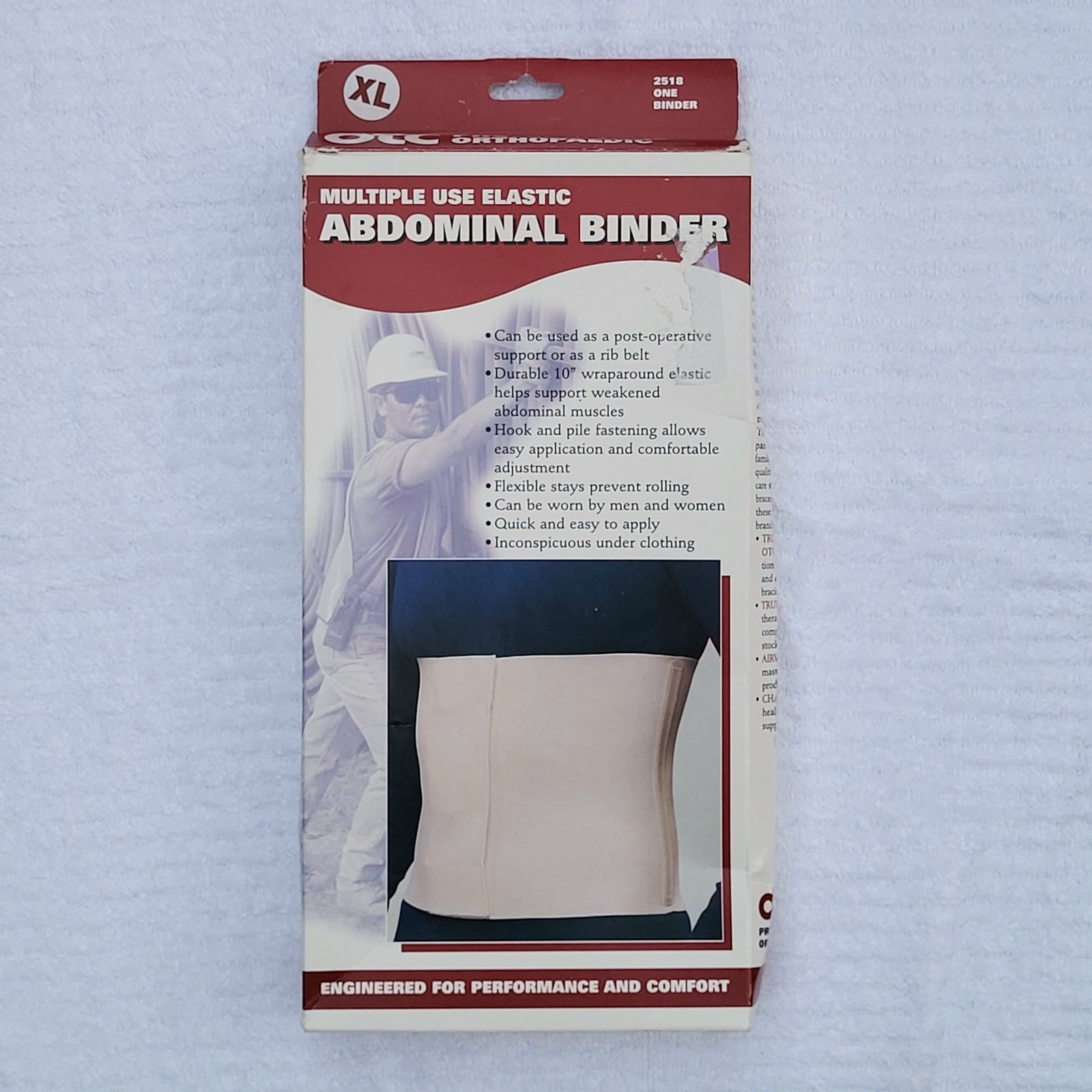OTC Abdominal Binder 2518 Size XL Professional Orthopedic Elastic Reusable NEW