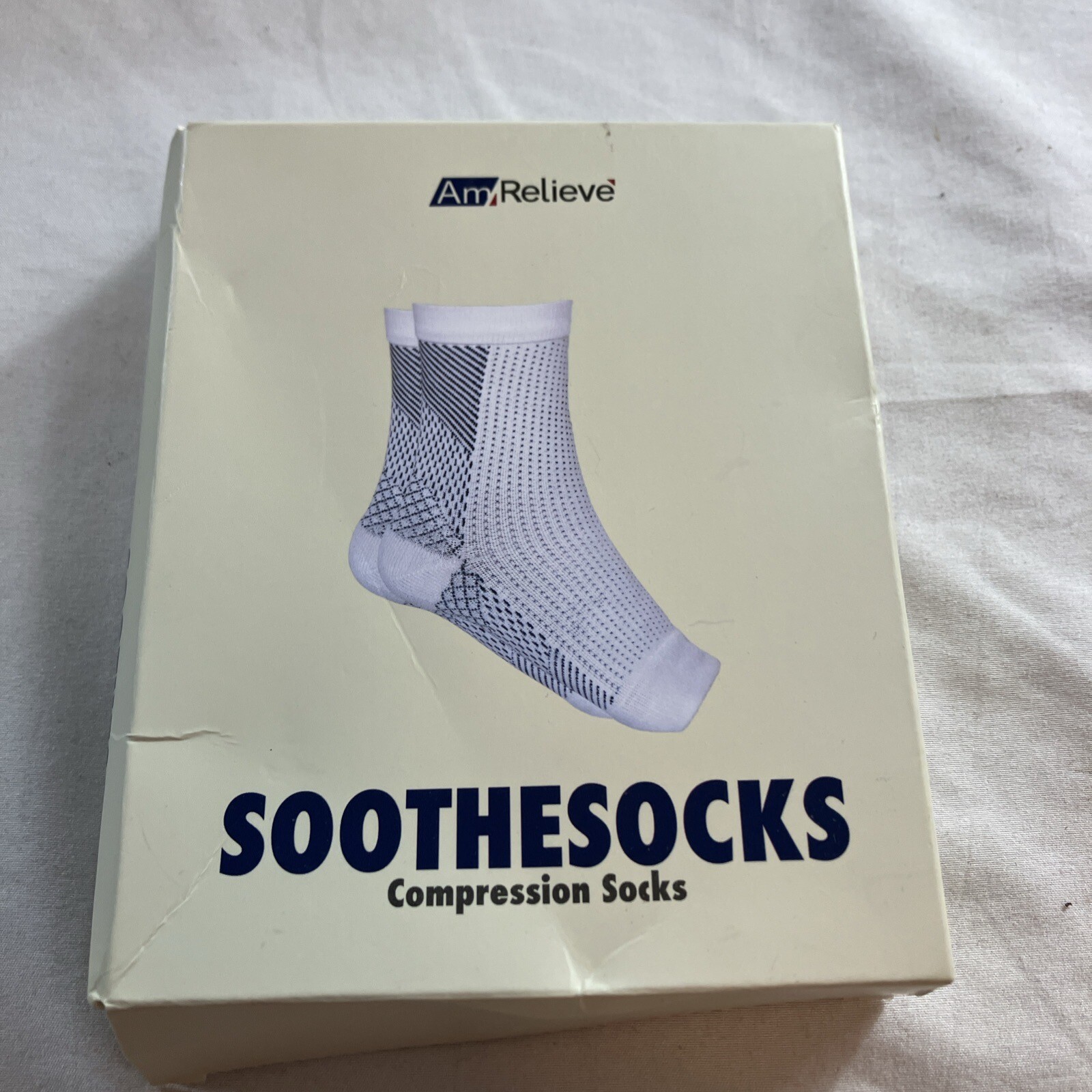AmRelieve Soothesocks Compression Socks 1 Pair Size L/XL Mens 7-9 Womens 8-11