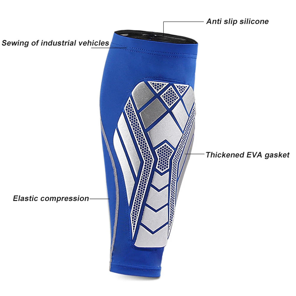 Sport Calf Compression Sleeves with EVA Pad for Men Women, Leg Sleeve and Shin S