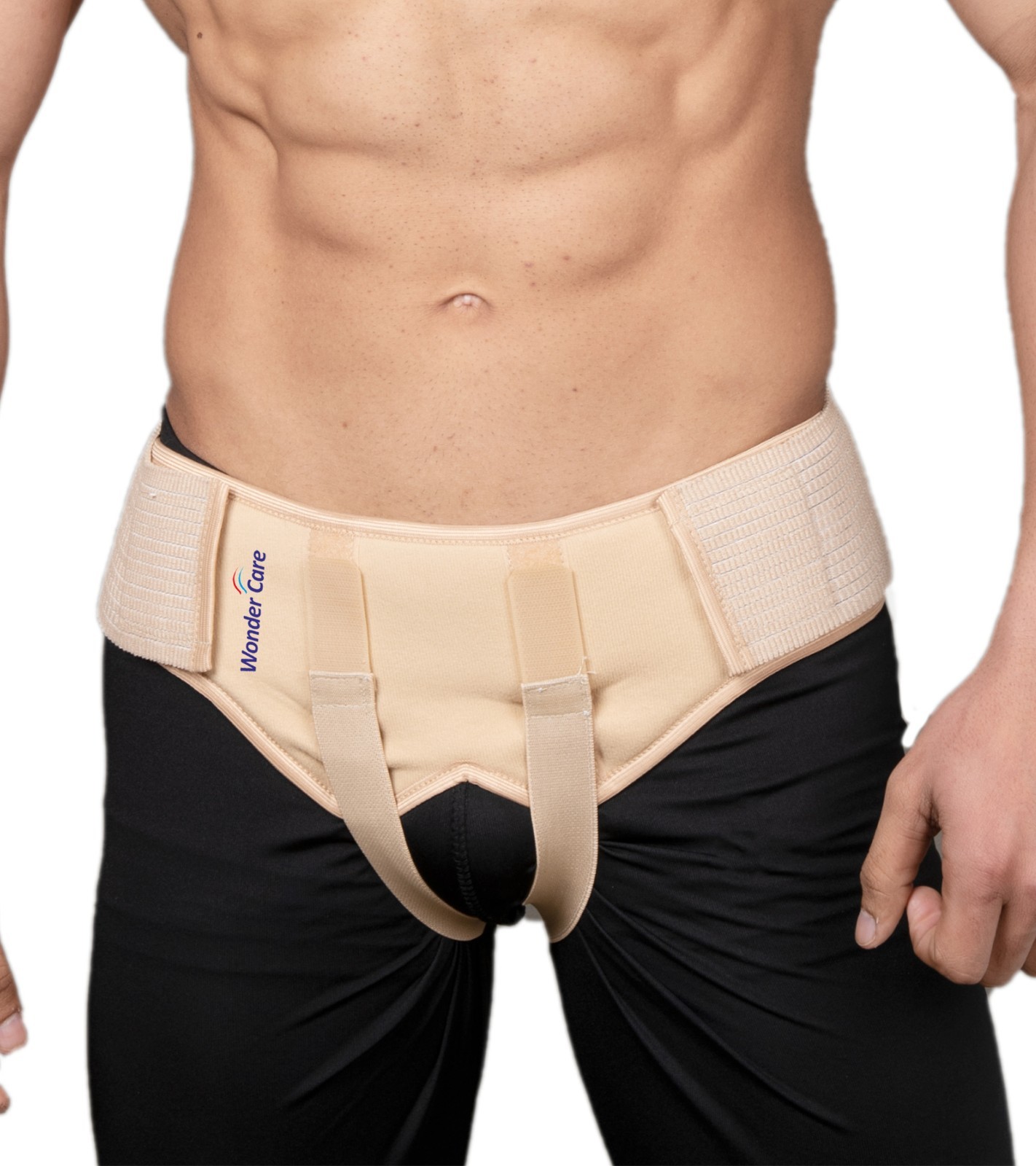 Groin Hernia Support for Men 2 Removable Compression Pad & Dual Adjustable strap