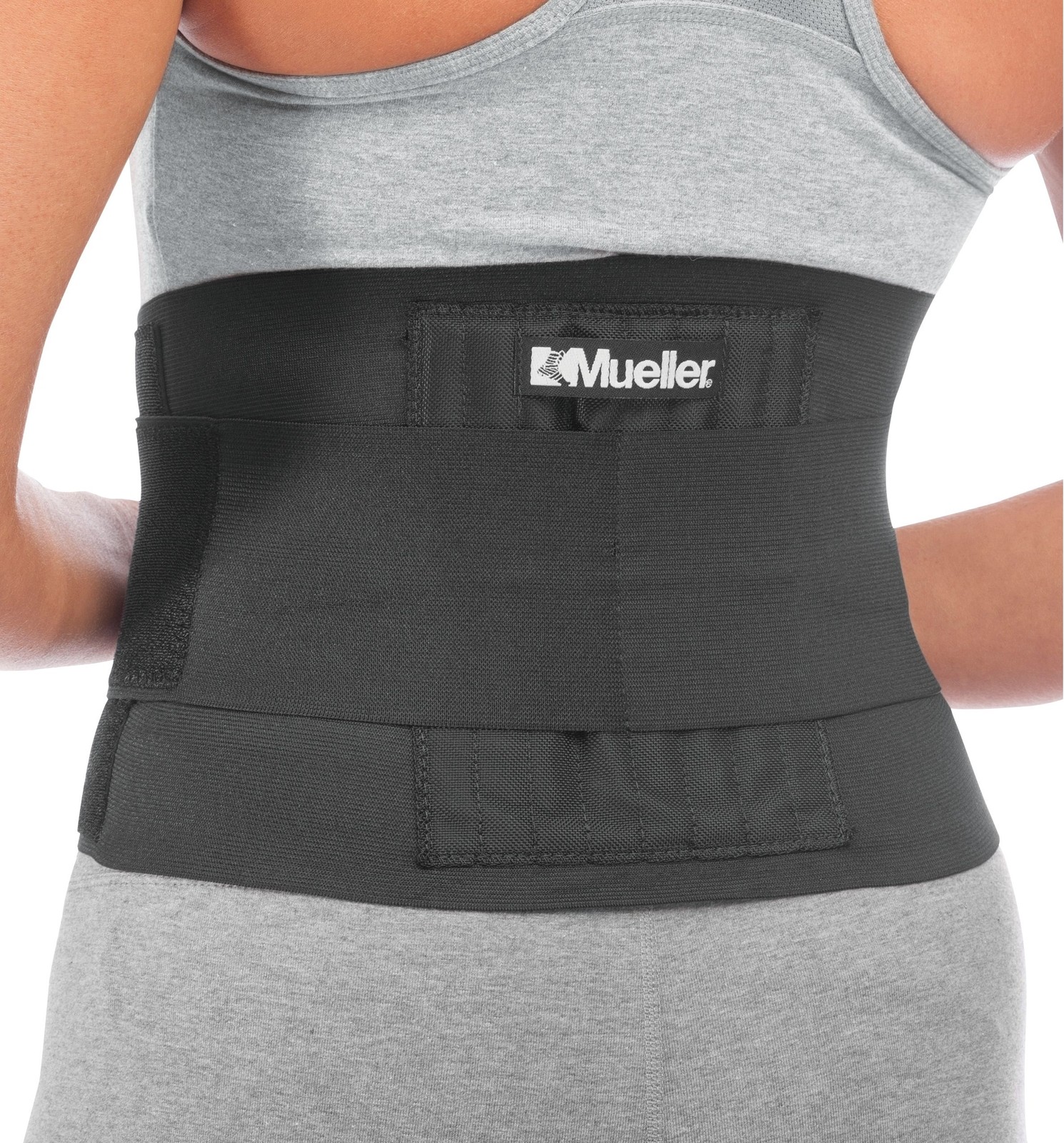 Mueller Unisex Adjustable Back Brace Back Pain Relief Breathable Sport Care 1ct