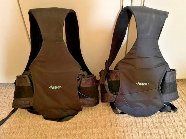 Lot of 2, unused: Aspen Horizon 456 TLSO One Size Adjustable Back Brace (993740)