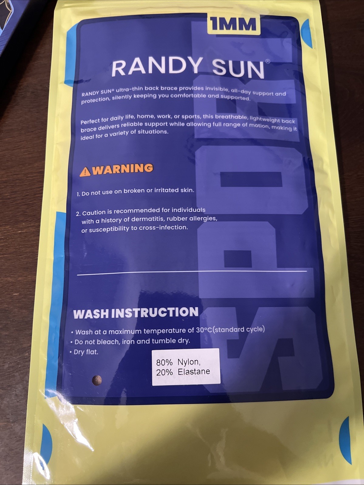 RANDY SUN Ultra Thin Back Brace, Lightweight Breathable for Women & Men, Invi…