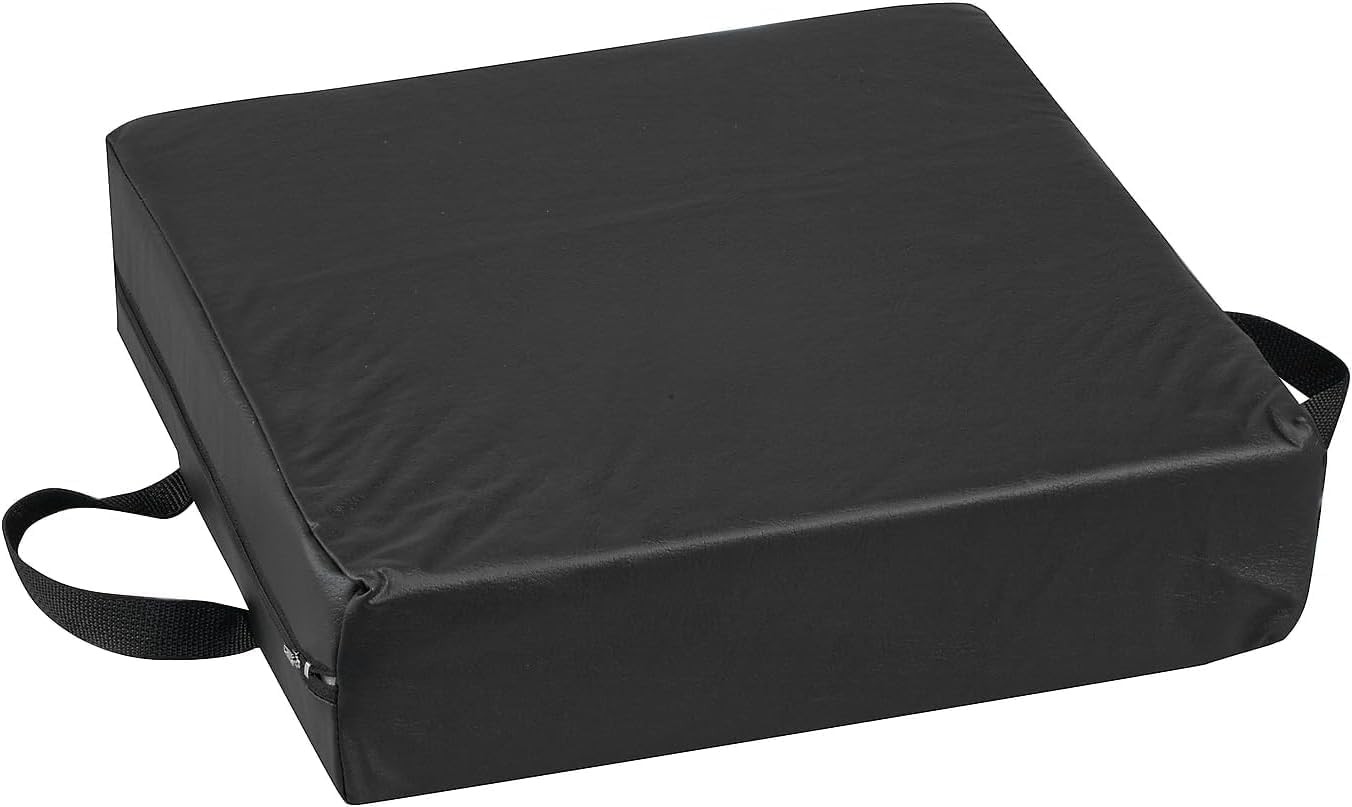 DMI Comfort Seat Cushion for Soft and Firm Support on 16 Inch, Black