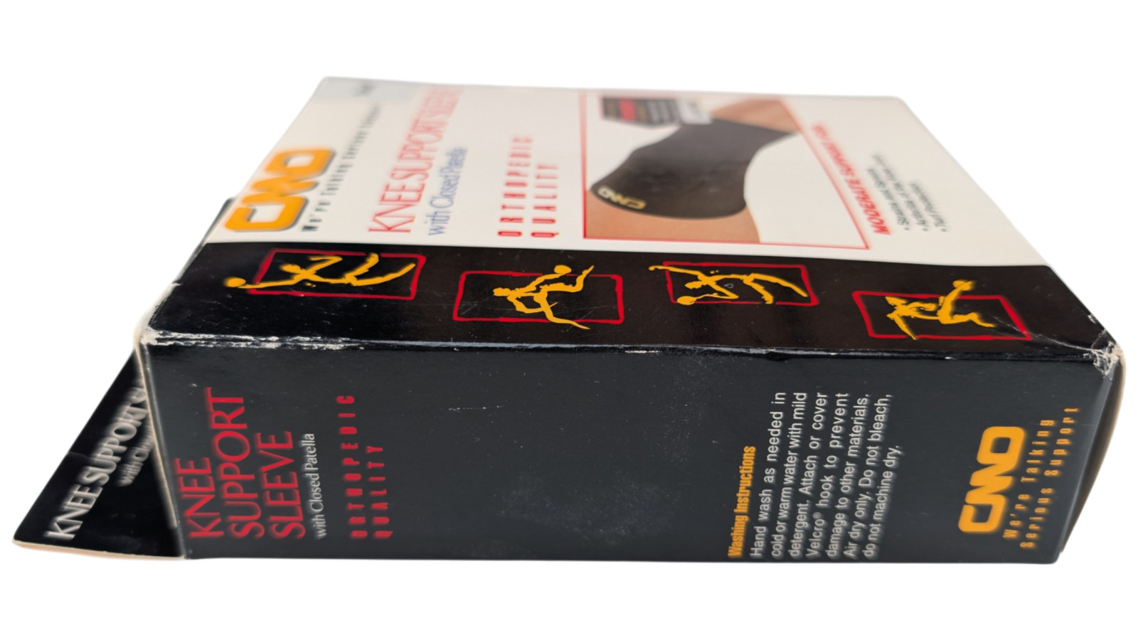 CMO Knee Support Sleeve Closed Patella Small Latex Free 0400-BLA-SM