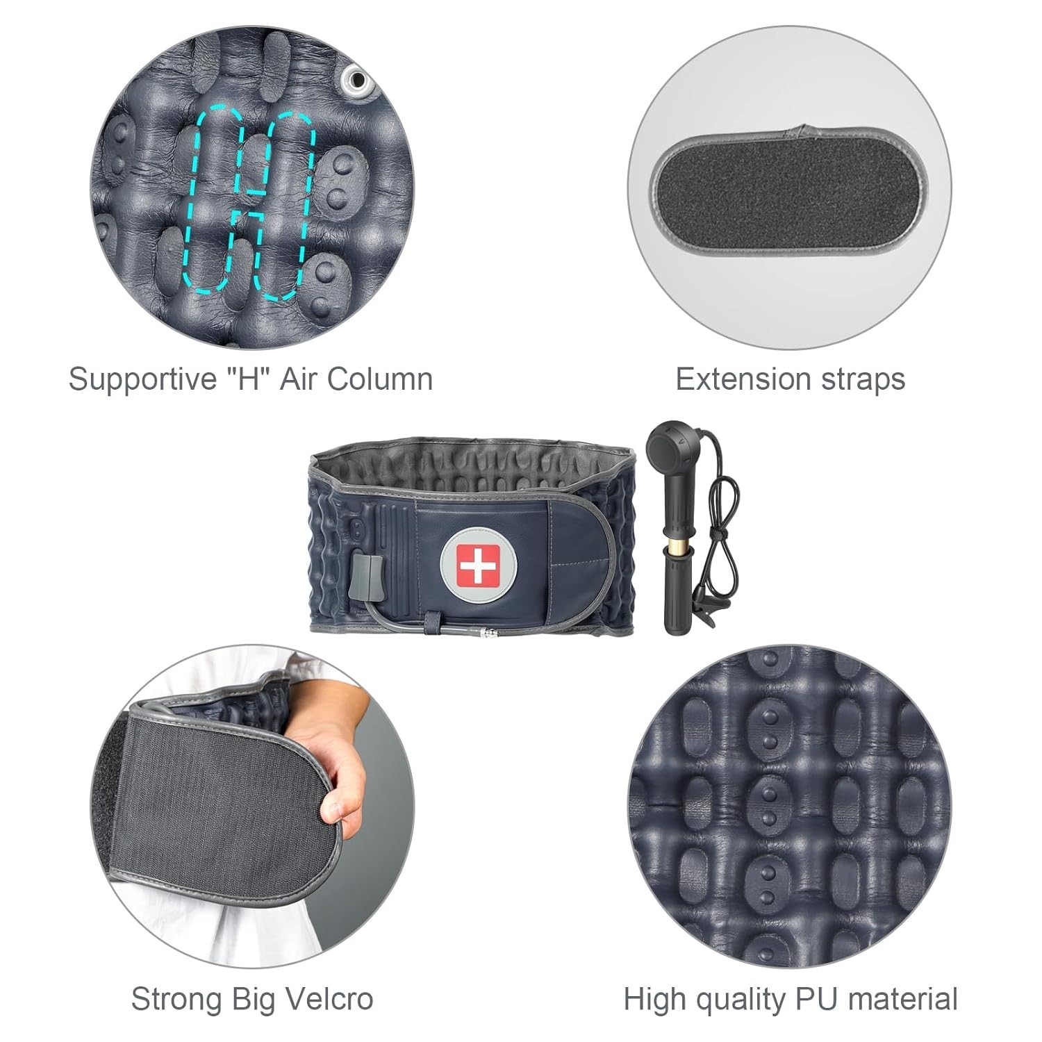 Decompression Belt for Lower Back Pain Relief and Lumbar Support Spinal 29-49 in