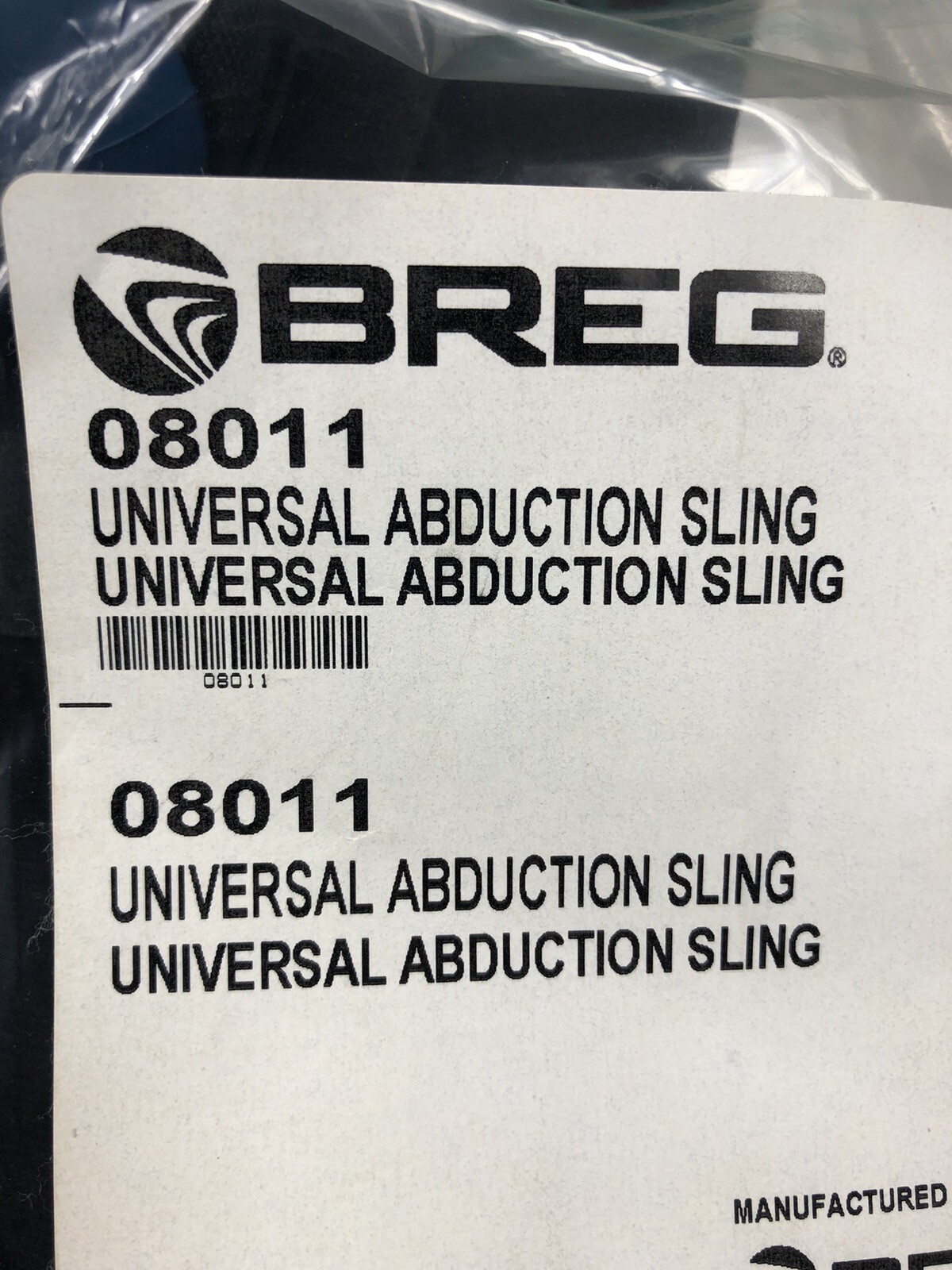 New Breg Universal Abduction Sling Black