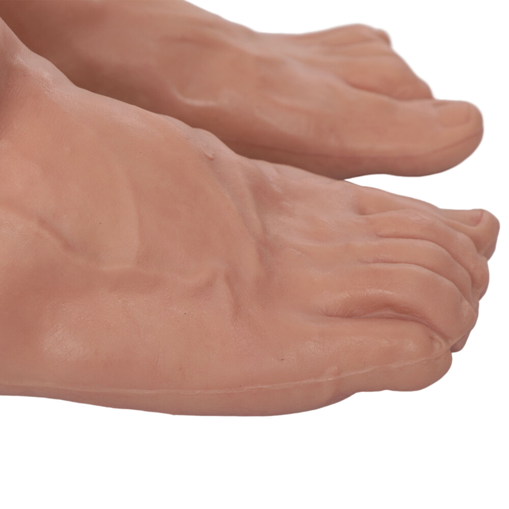 Highly Simulated Skin Artificial Silicone Prosthesis Foot Sleeve Leg Cover Scars